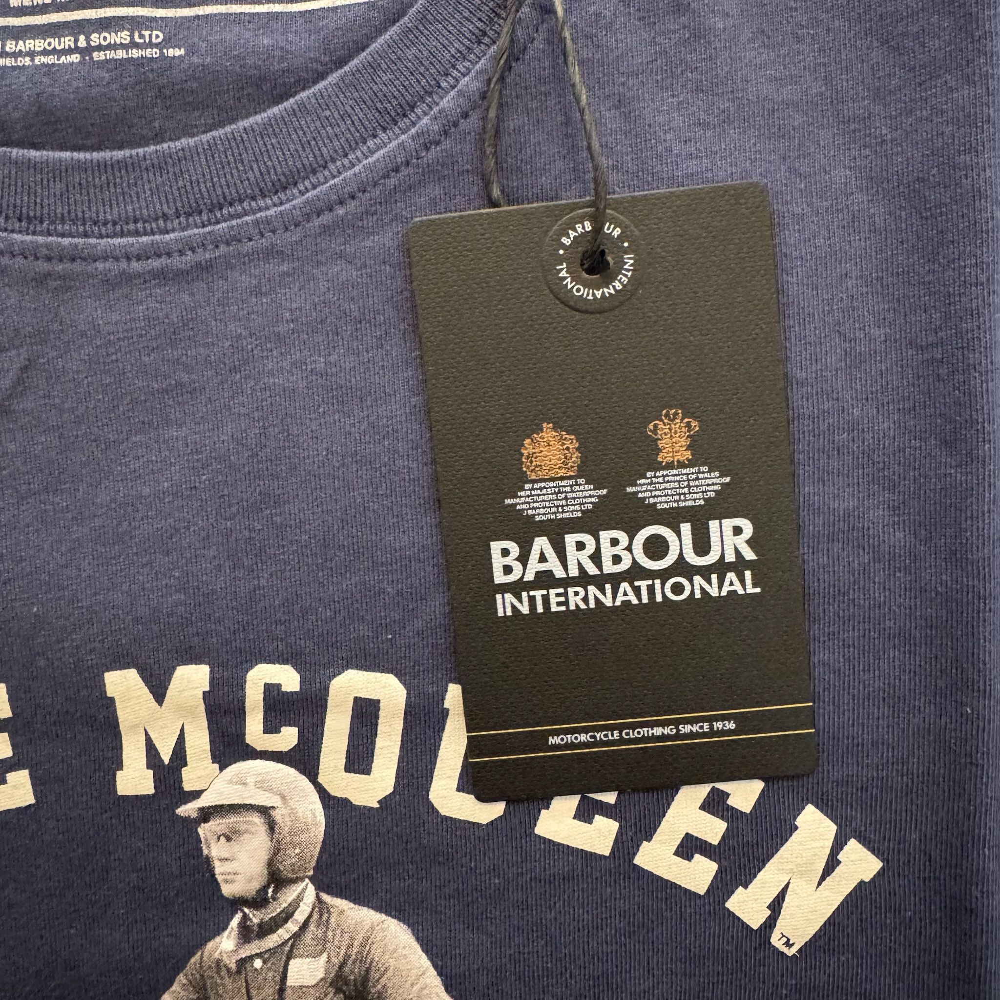 Barbour Barbour International Steve McQueen T-shirt Blue Size US M / EU 48-50 / 2 - 4 Thumbnail