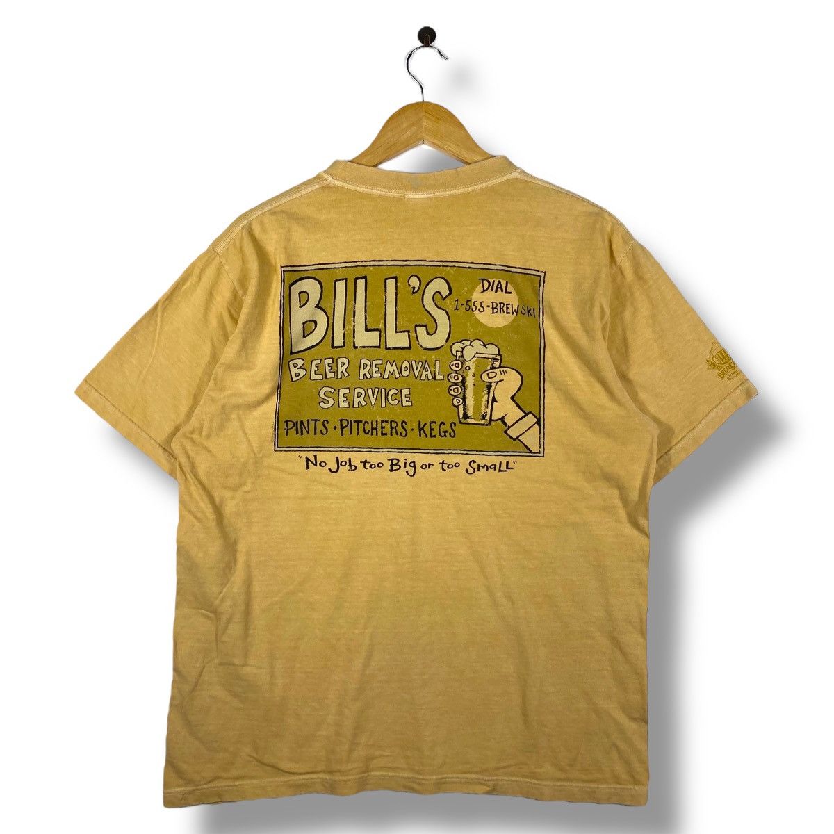Vintage Vintage CRAZY SHIRTS Bill's Beer Removal Service Beer Dyed Size US M / EU 48-50 / 2 - 1 Thumbnail