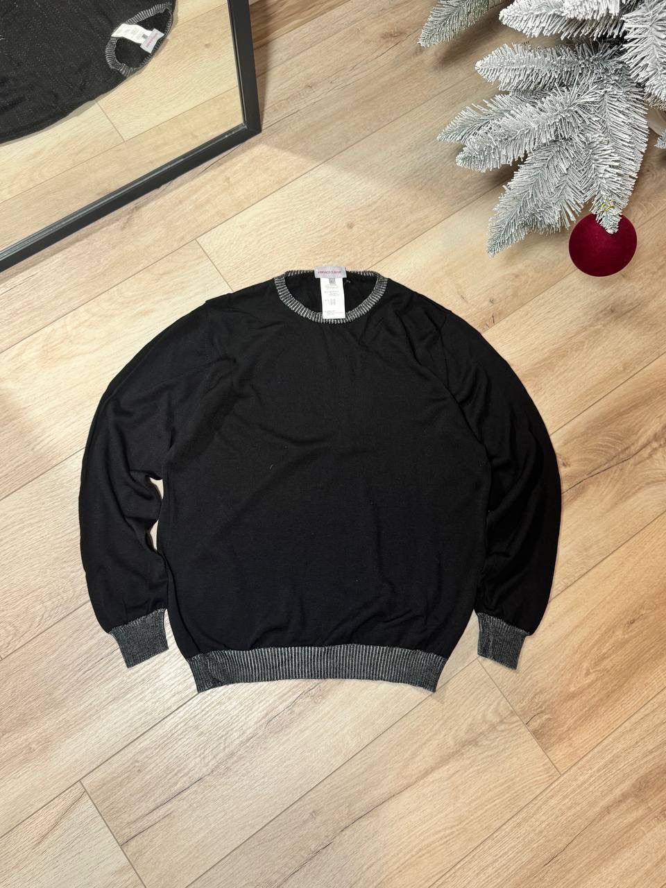 Versace Versace Classic Black Sweater Jumper Top Size L Size L / US 10 / IT 46 - 1 Thumbnail