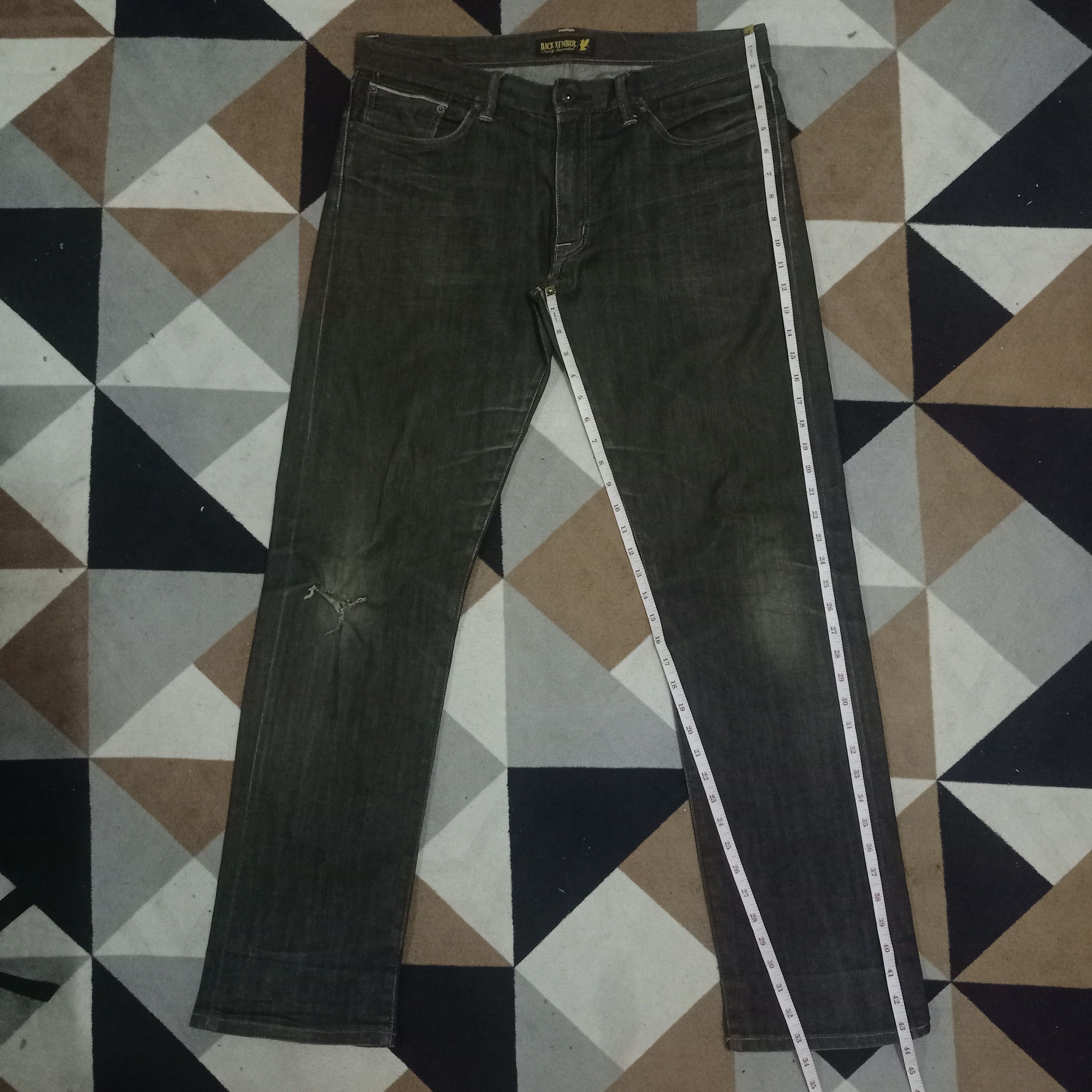 Japanese Brand Vintage Japanese Back Number Selvedge Loose Jeans Size US 37 - 10 Thumbnail