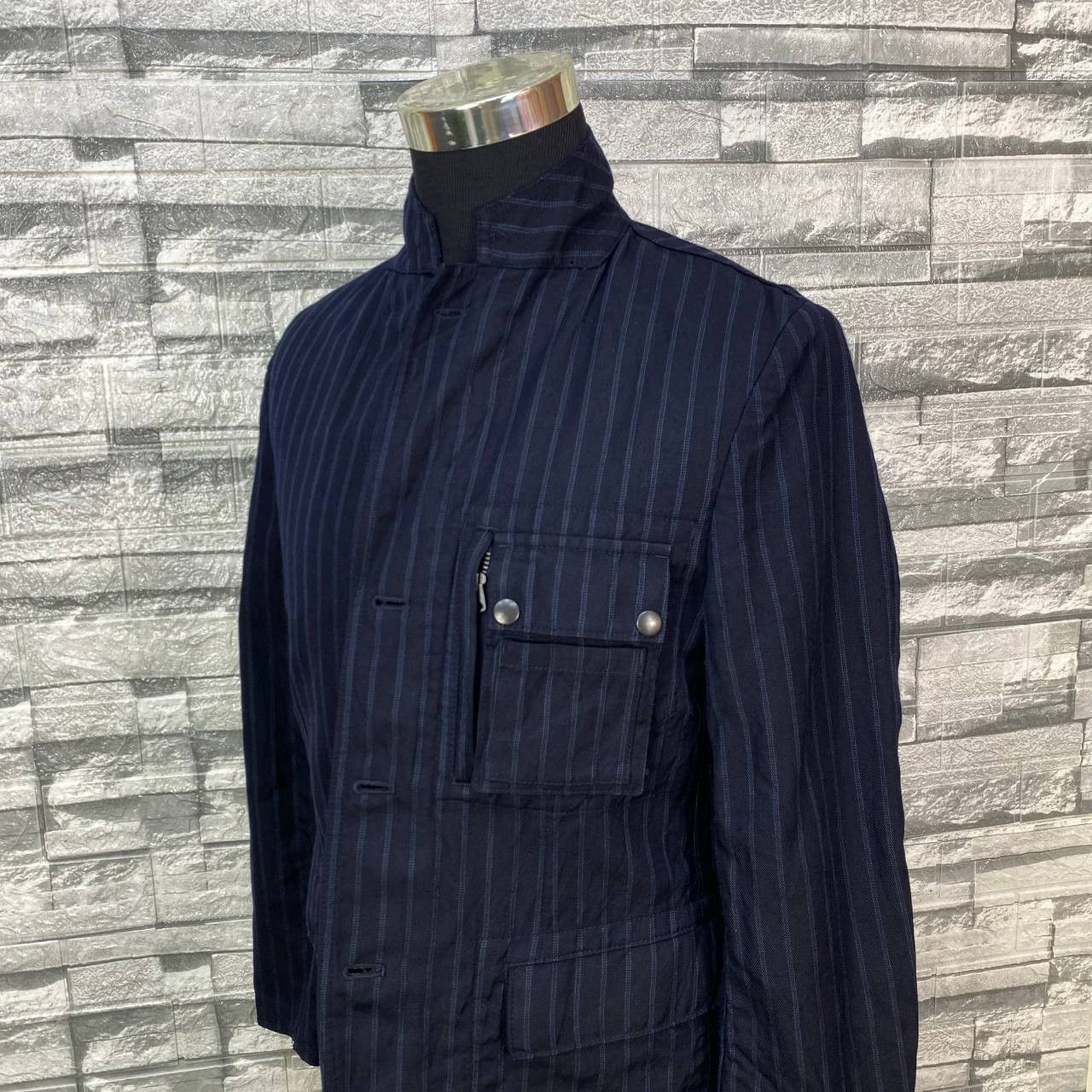 Comme des Garcons AD2007 COMME DES GARCON PINSTRIPED CHORE JACKET Size US S / EU 44-46 / 1 - 7 Thumbnail