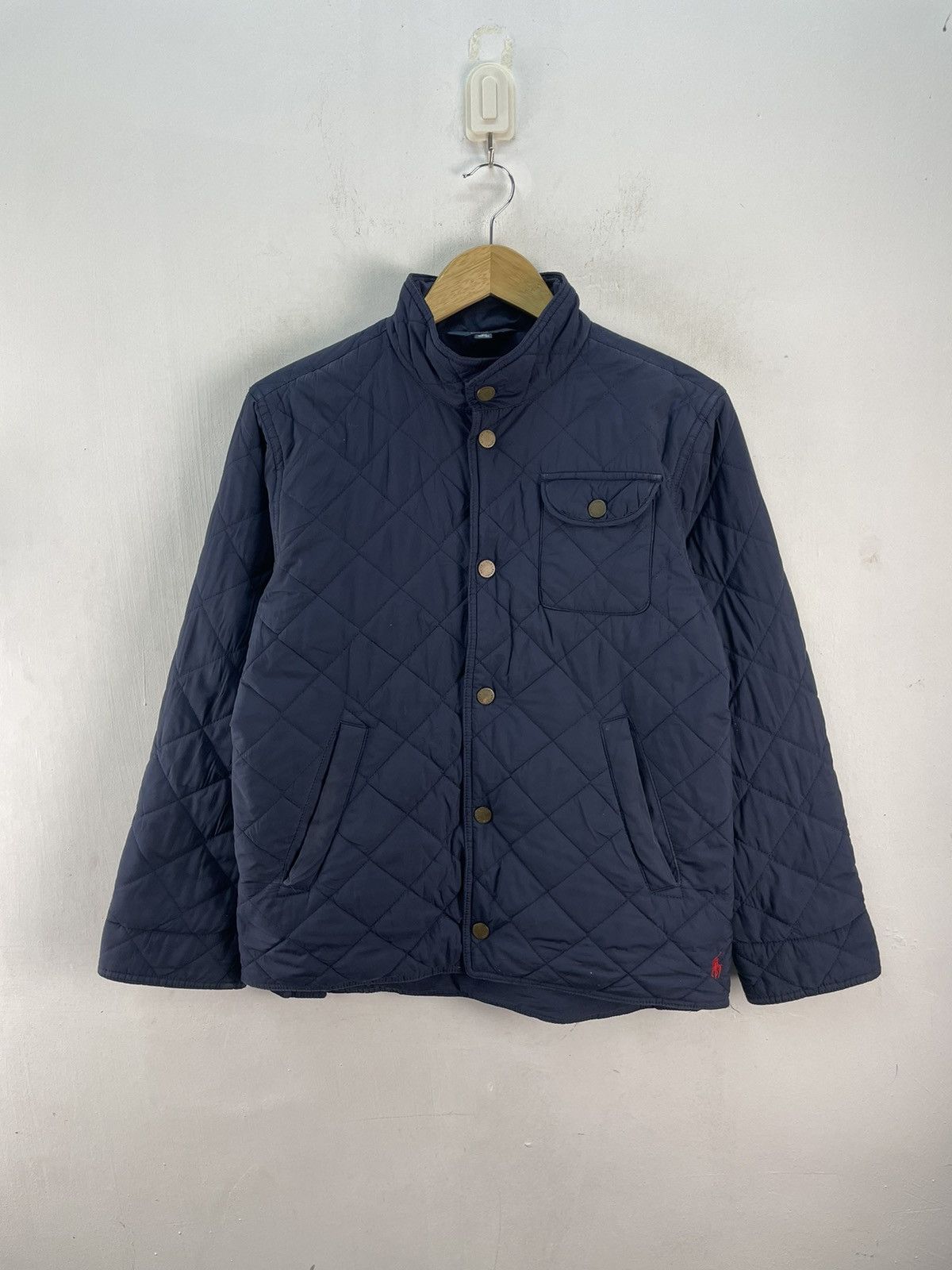 Polo Ralph Lauren Vintage Polo Ralph Lauren Quilted Puffer Jacket Navy Blue Size US M / EU 48-50 / 2 - 1 Thumbnail