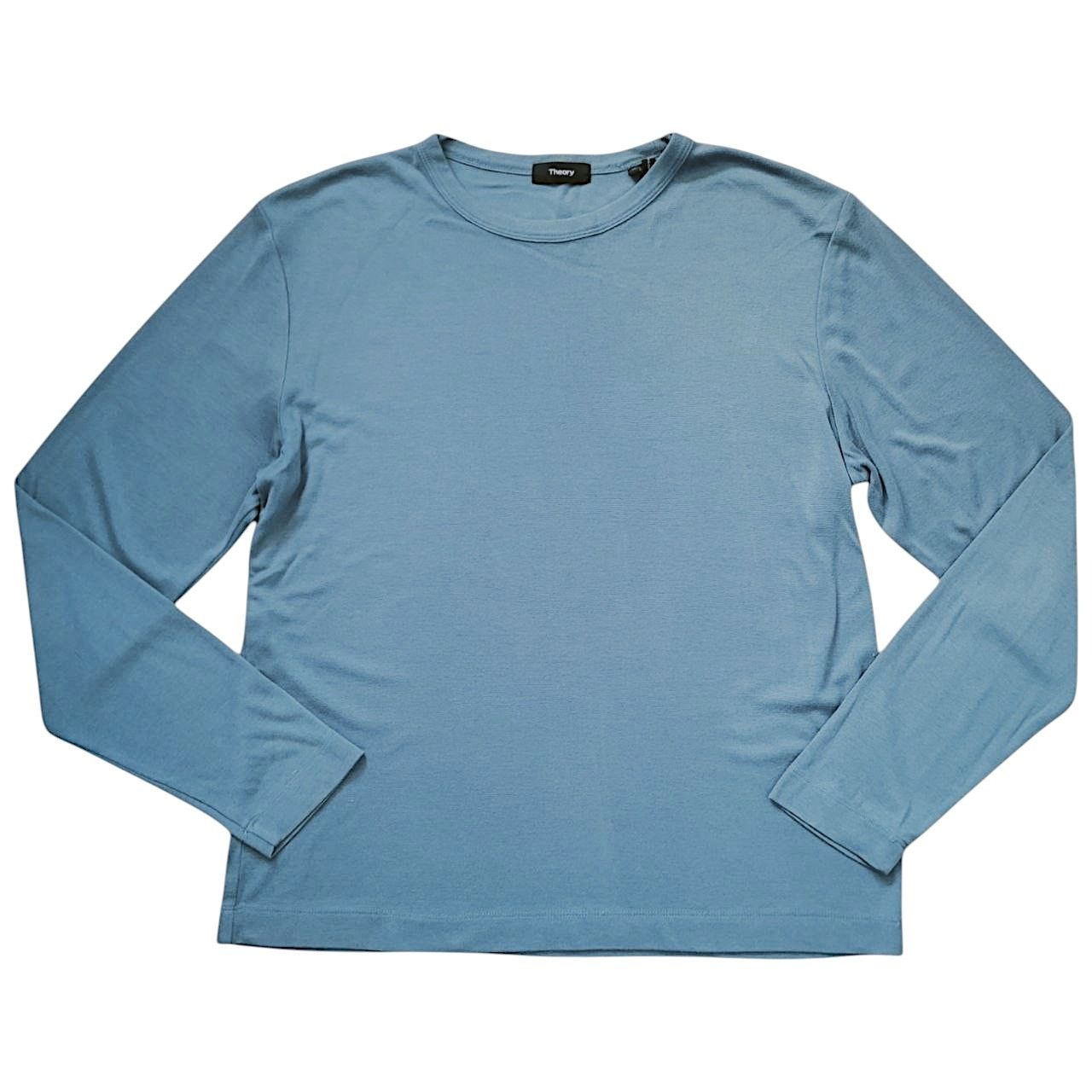 Theory Theory Blue Long-Sleeve Top | Size M Size US M / EU 48-50 / 2 - 1 Thumbnail