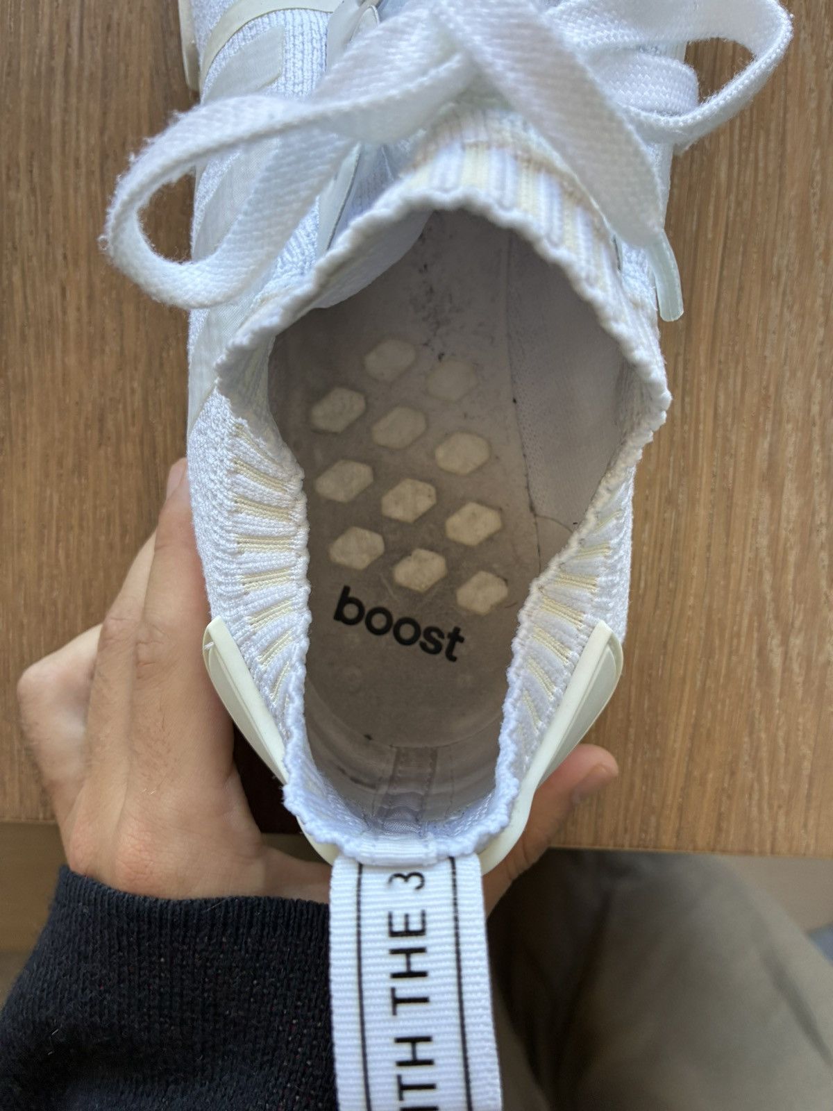 Adidas NMD R1 Triple White Size US 10.5 / EU 43-44 - 11 Thumbnail