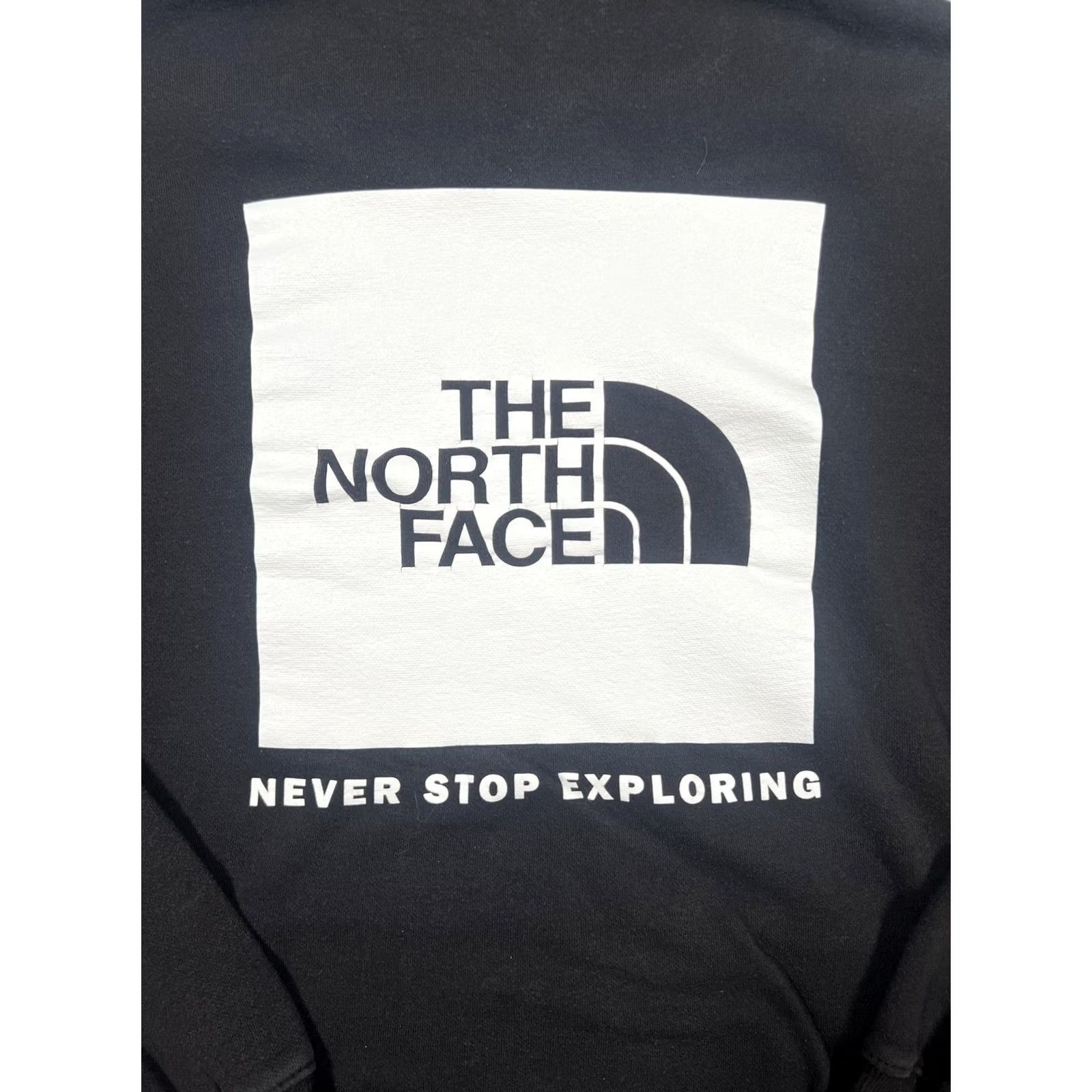 The North Face VINTAGE The North Face Hoodie Mens Large Black Pullover Sweatshirt Never Stop Exploring Size US L / EU 52-54 / 3 - 7 Thumbnail