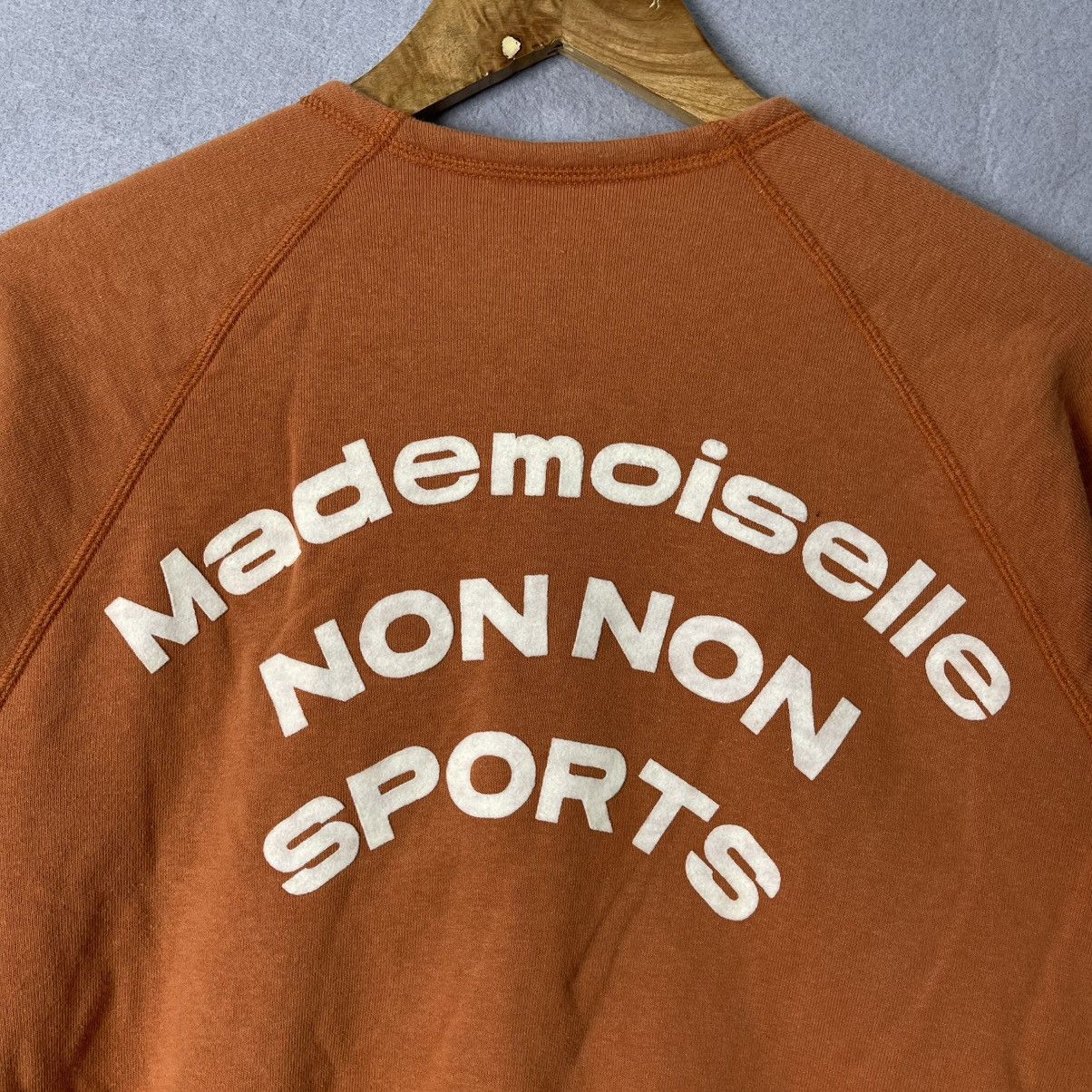 Mademoiselle Non Non Vintage Mademoiselle NON NON Sports Orange Button Cardigan Size M / US 6-8 / IT 42-44 - 2 Thumbnail