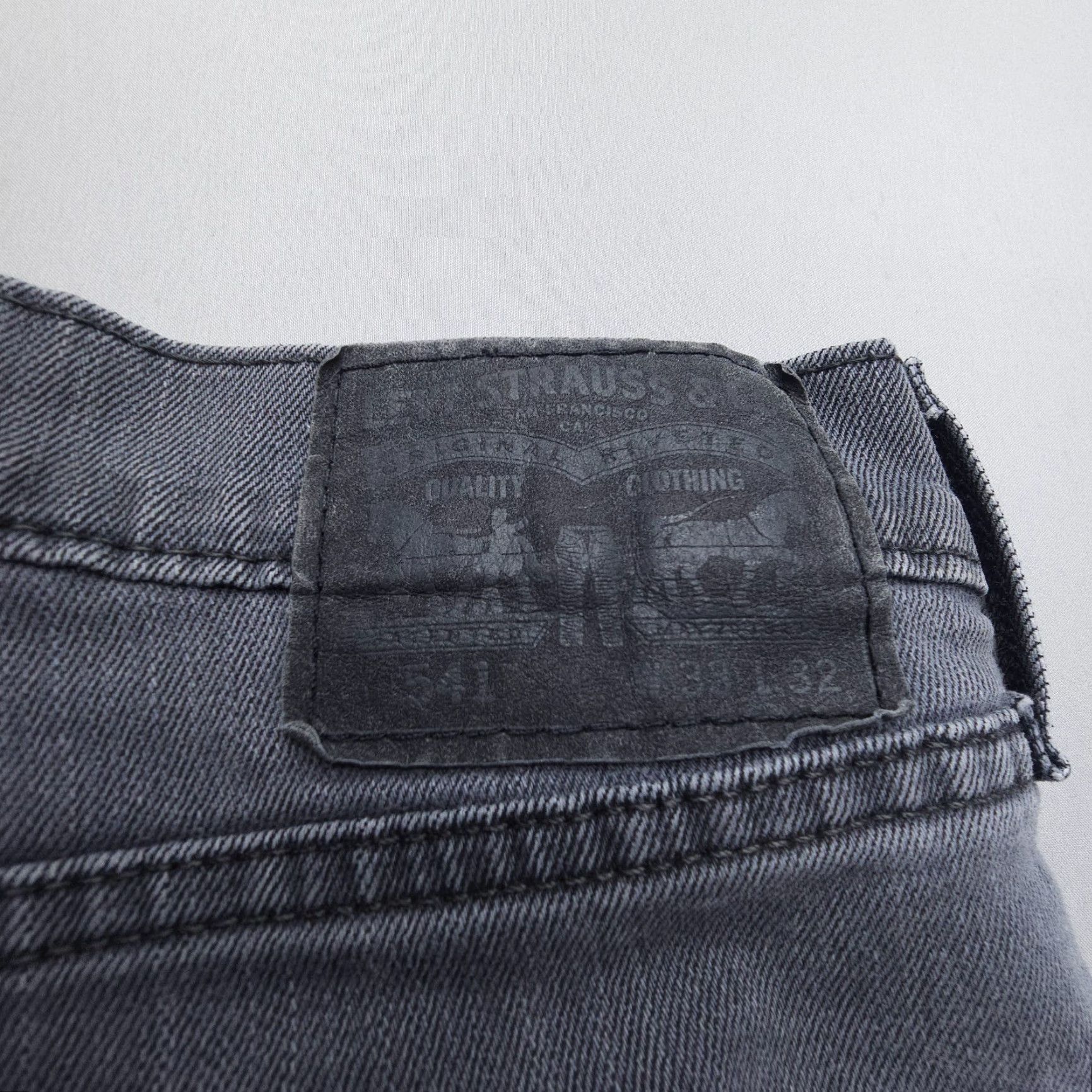 Levi's Levi's 541 Athletic Taper Jeans Men's Regular 33 Gray 29" Inseam Stretch Denim 5-Pocket Modern Fit Theory: American Vintage: No Size US 33 - 8 Thumbnail