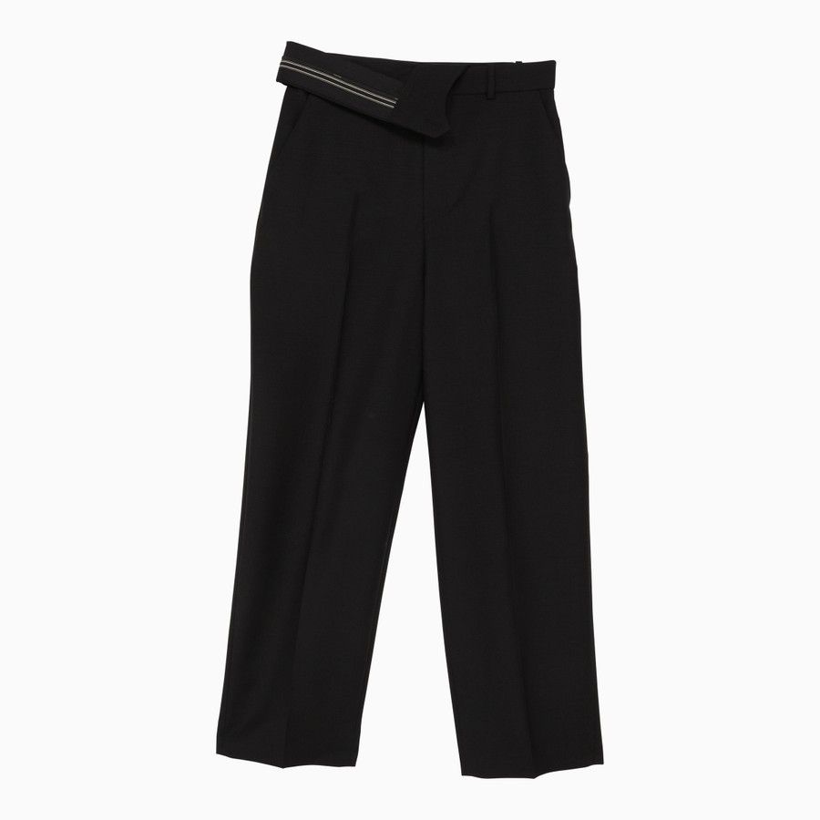 Fendi o1d2blof0824 Mohair Trouser in Black Size 27" / US 4 / IT 40 - 1 Thumbnail
