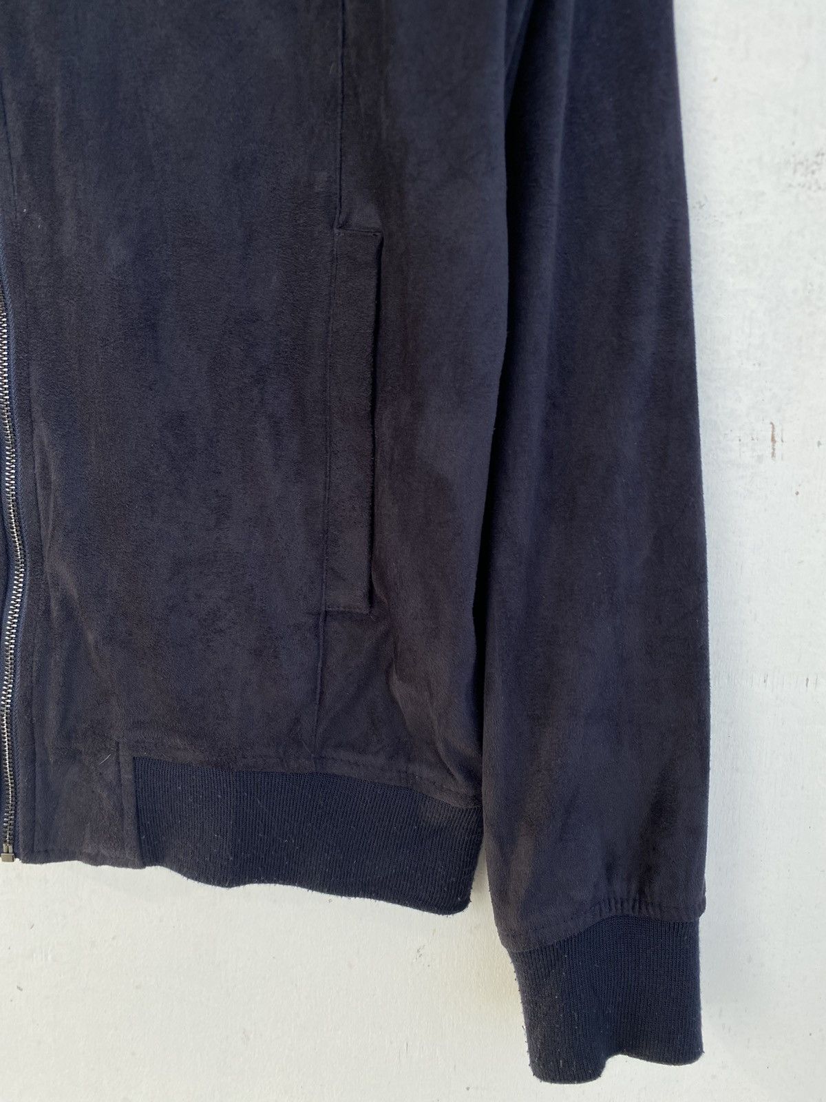 Zara ZARA MAN Navy Blue Bomber Jacket Size US M / EU 48-50 / 2 - 6 Thumbnail