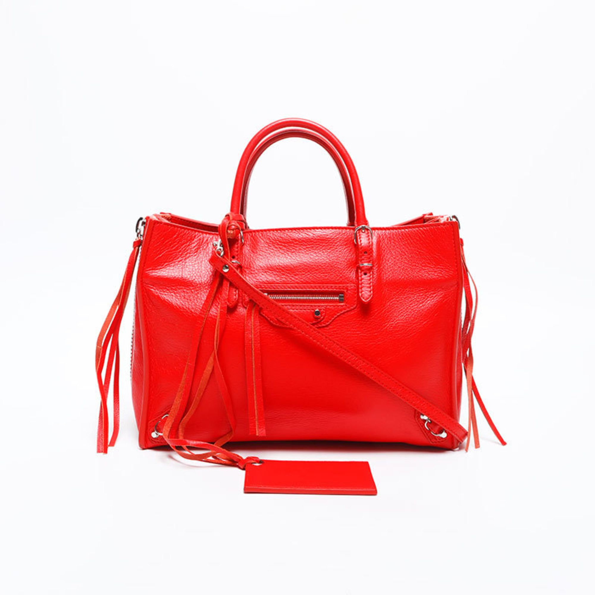 Balenciaga Balenciaga Paper 2-way Handbag, Red, WS14986 Size ONE SIZE - 1 Thumbnail