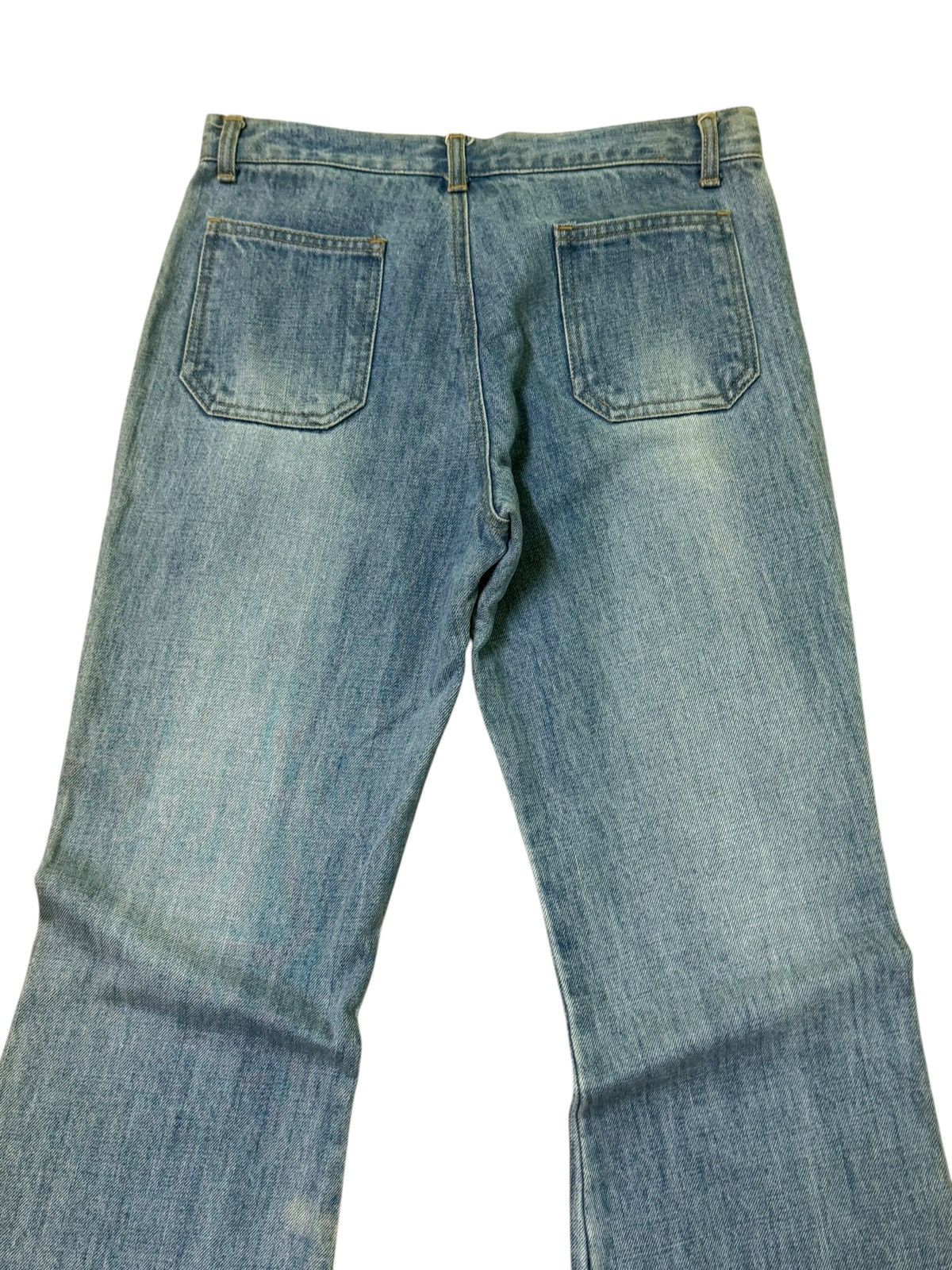 Japanese Brand Flare Vintage Daily Topics Studded Bell Bottom Denim Size US 28 / EU 44 - 9 Thumbnail
