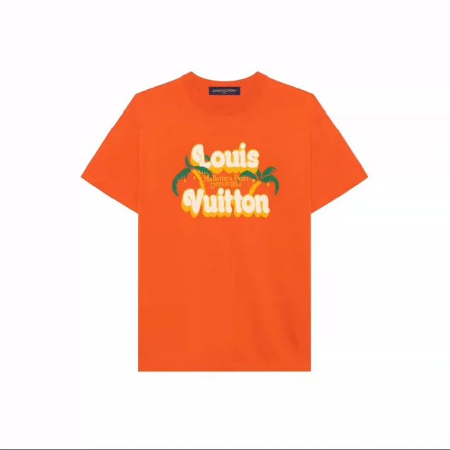 Louis Vuitton Louis Vuitton Orange coconut knitted short sleeve Size US M / EU 48-50 / 2 - 1 Thumbnail