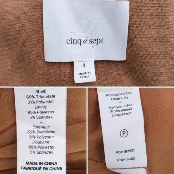 Cinq a Sept × Designer Cinq a Sept 5 à 7 Dani Cinnamon Tan Fringe Western Blazer 4 Size S / US 4 / IT 40 - 6 Thumbnail