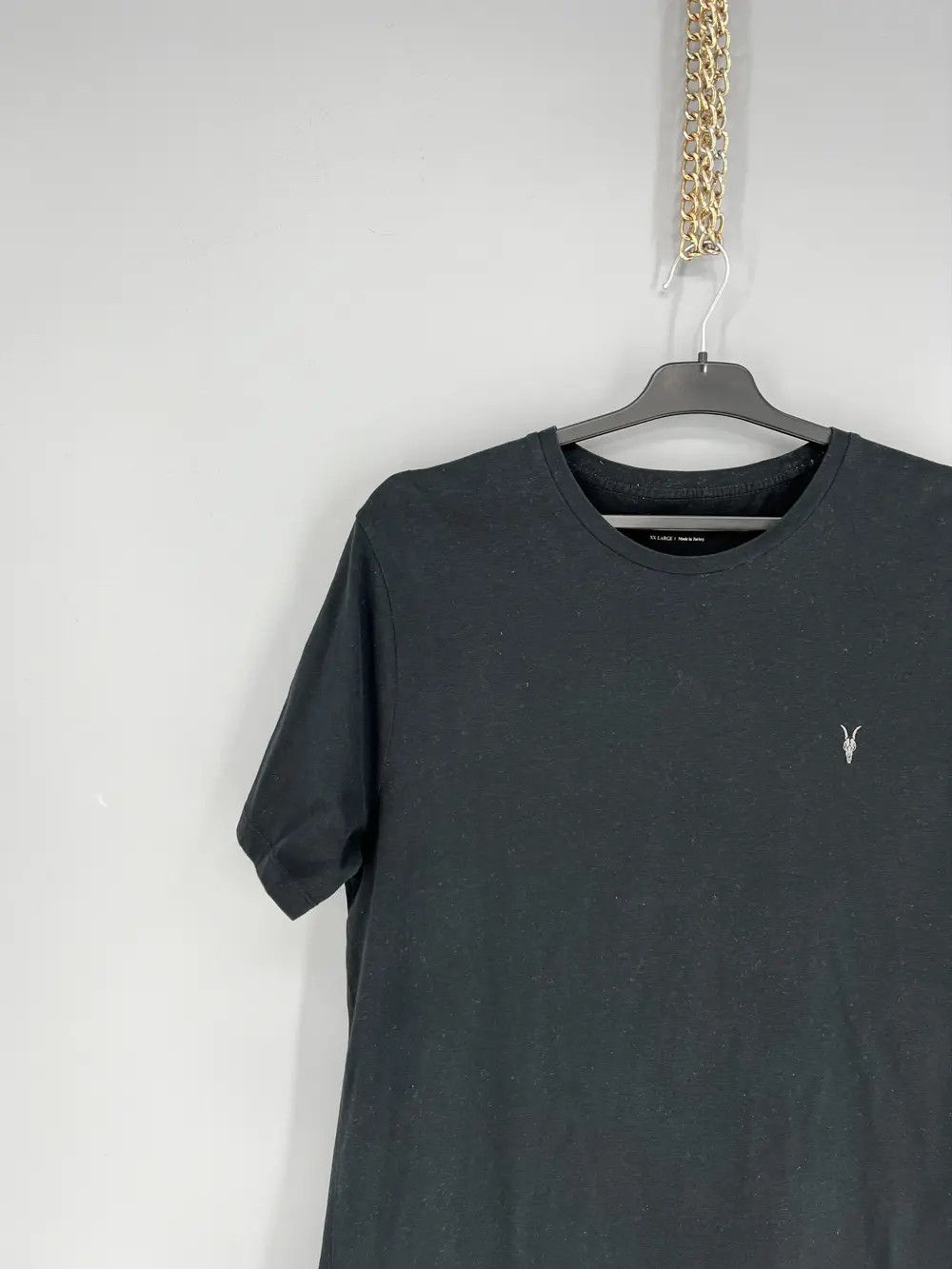 Allsaints Vintage Basic Allsaints Mini Logo Basic Tee Old Money Size US XXL / EU 58 / 5 - 4 Thumbnail