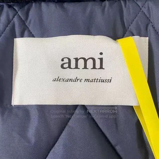 AMI AMI PARIS Men's Solid Lapel Padded Jacket. Size US L / EU 52-54 / 3 - 3 Thumbnail
