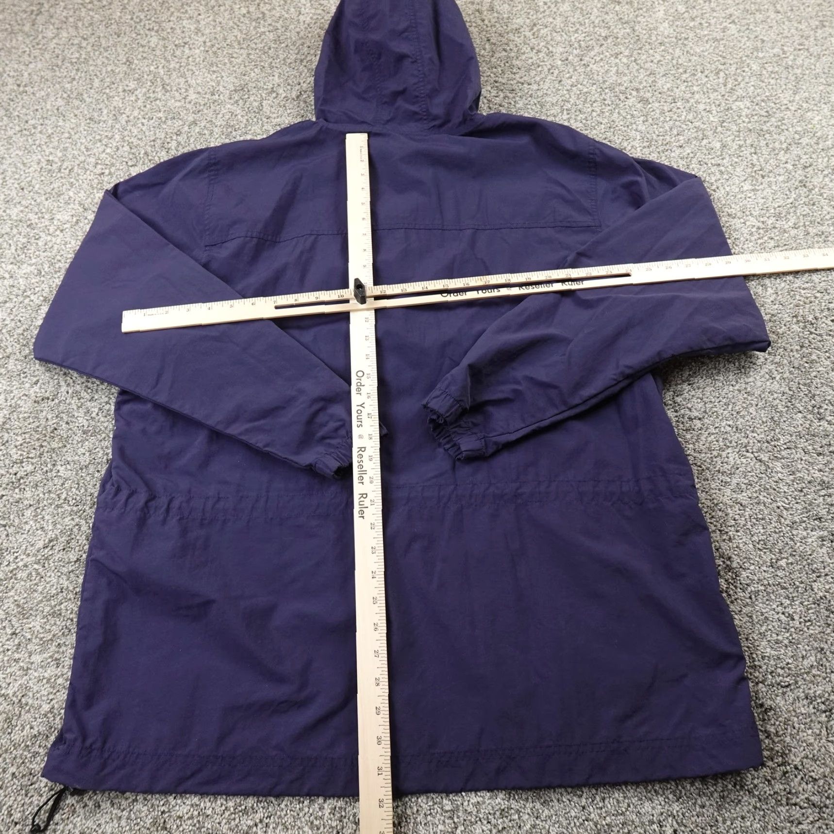 Vintage VINTAGE LL Bean Jacket Mens XLT Anorak Hooded Windbreaker Blue Cotton? Nylon? (adjust to exact original) Size US XL / EU 56 / 4 - 5 Thumbnail