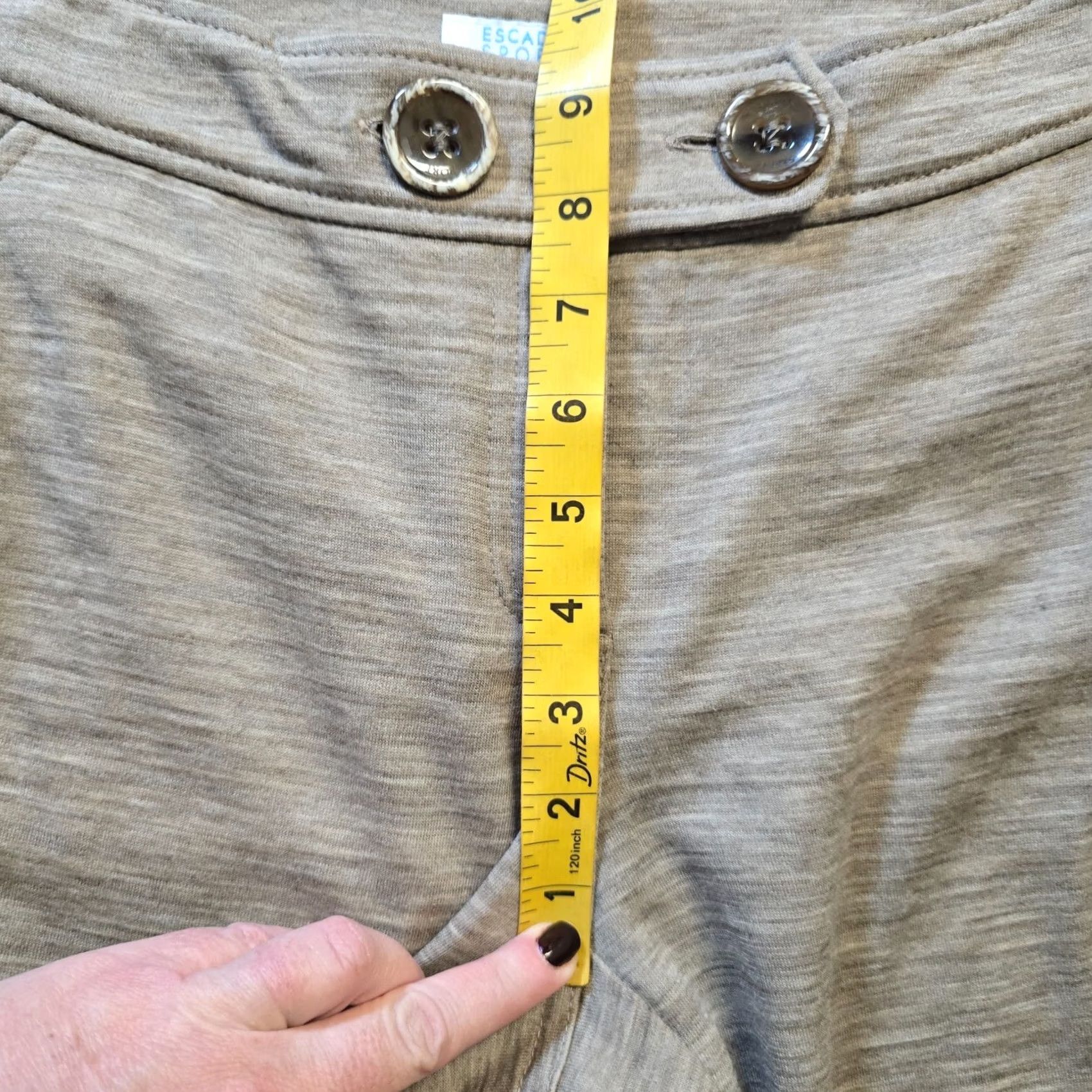 Escada VINTAGE Escada Sport Pants Women Size 38 Brown Tan Wool Knit Straight Leg Stretch Casual Size 26" / US 2 / IT 38 - 7 Thumbnail