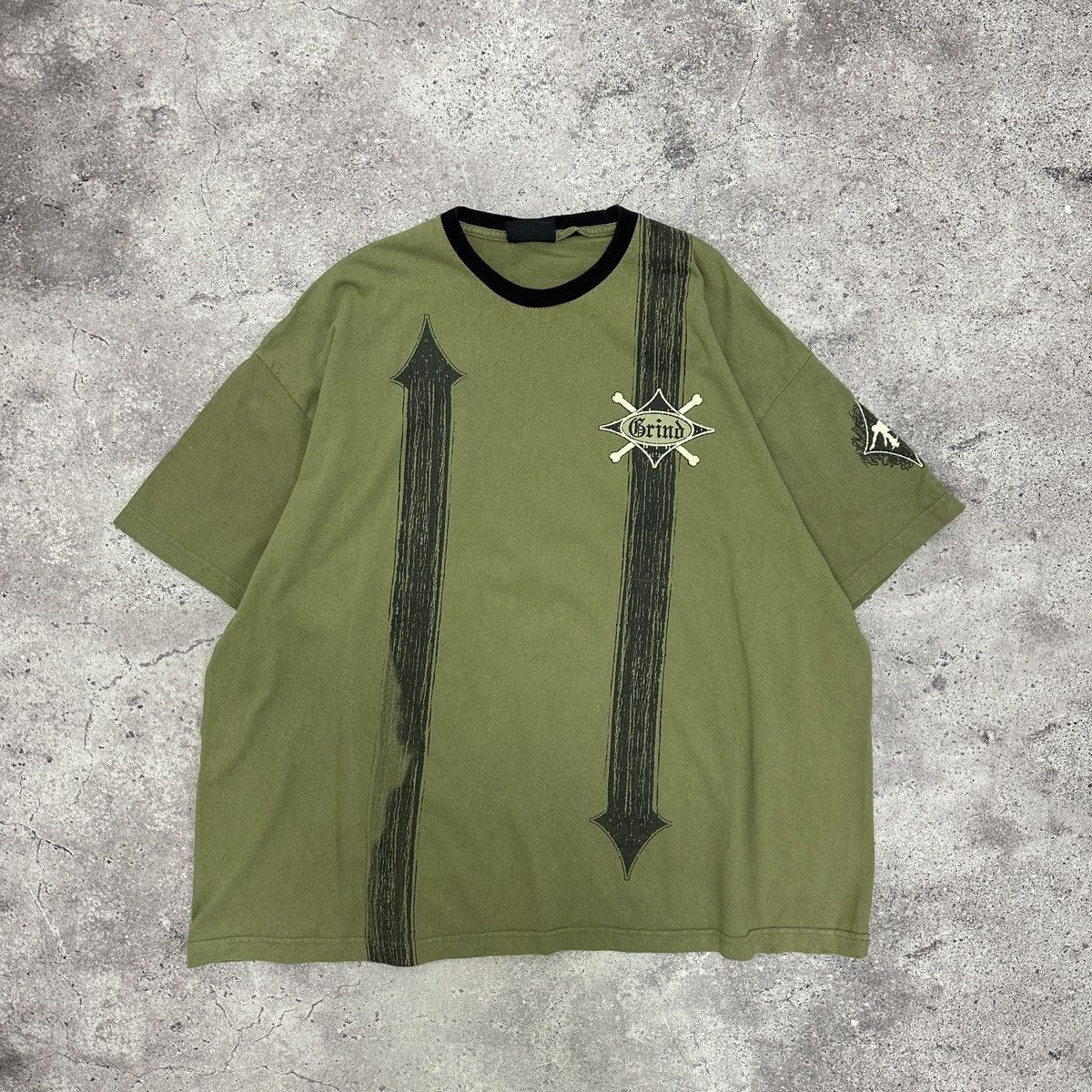 Affliction Vintage 90s No Boundaries Grind Skateboarding tee oversize Size US XXL / EU 58 / 5 - 1 Thumbnail