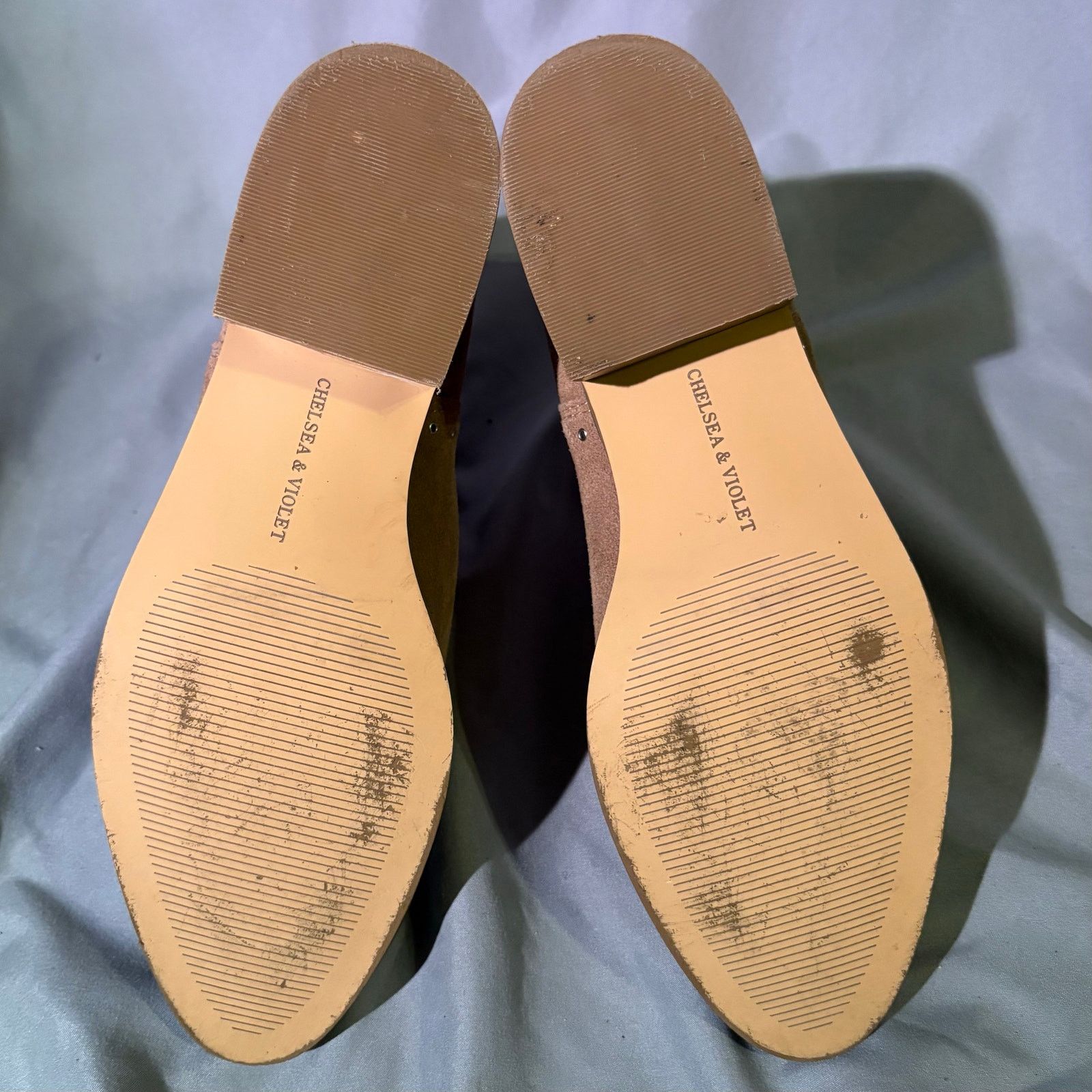 Other Chelsea & Violet Tan Suede Ankle Boots Studded Booties Sz 8 Size US 8 / IT 38 - 4 Thumbnail
