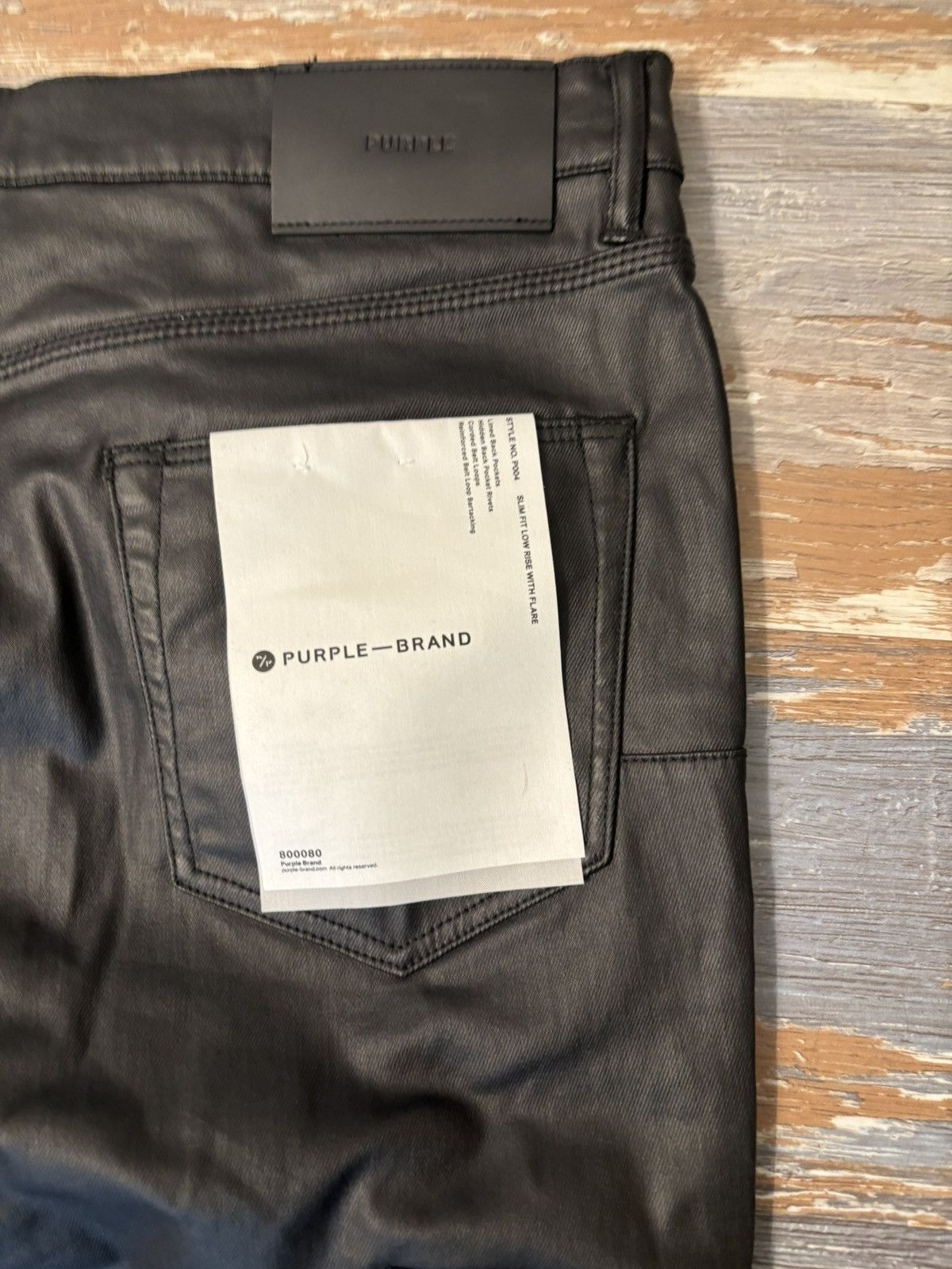Purple Brand Purple Brand P004 Flared Leathered Denim Size 38 Size US 38 / EU 54 - 9 Thumbnail