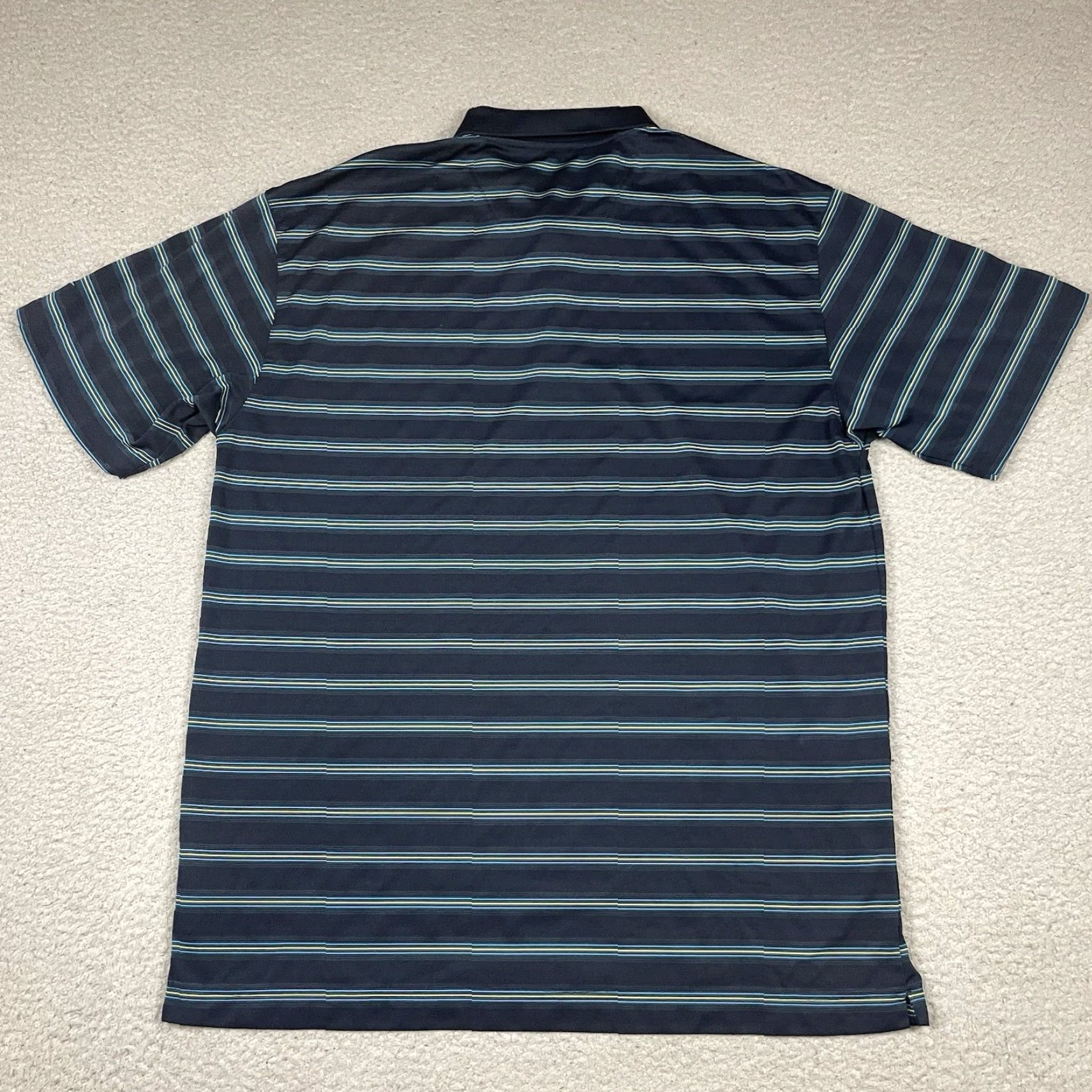 Nike Nike Golf Polo Shirt Mens XL Blue Striped Performance Swoosh Check Logo Casual Polo Shirt Nike Dri-Fit Golf Size US XL / EU 56 / 4 - 6 Thumbnail