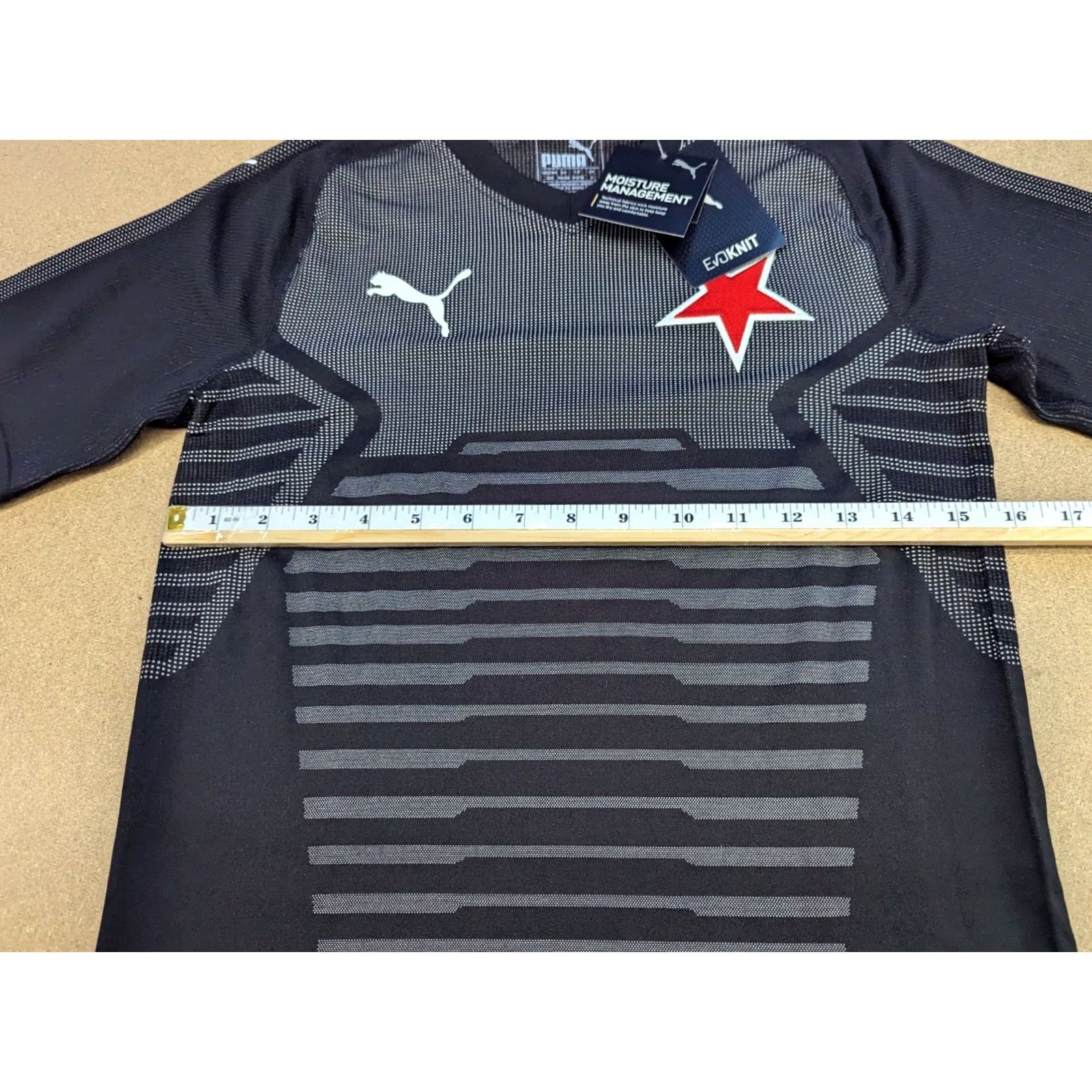 Puma PUMA Slavia Praha 2018-2019 Football Jersey Shirt S Adult Black Evoknit Final Mens Size US S / EU 44-46 / 1 - 5 Thumbnail