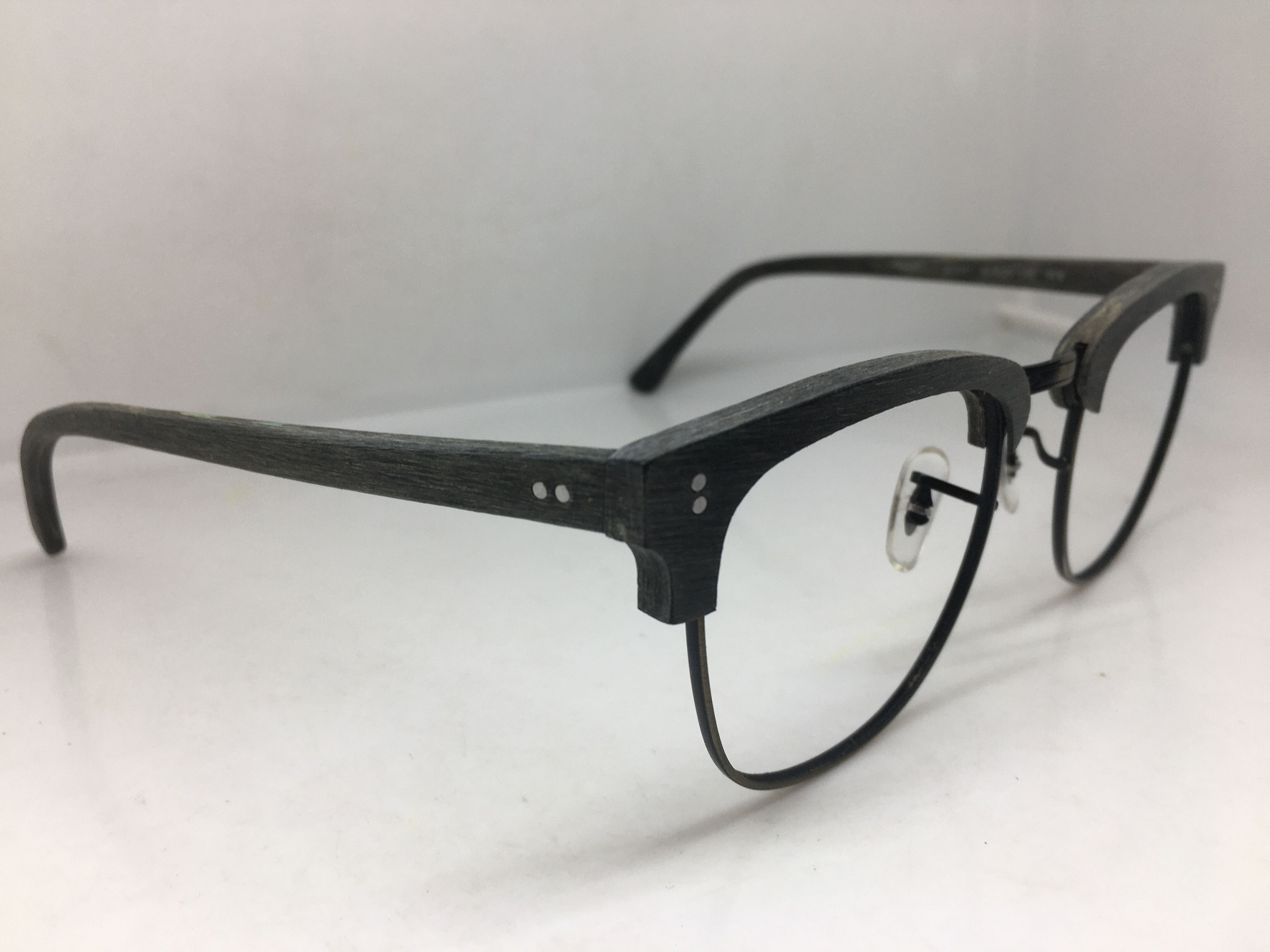 Other Lunetterie Faux Wood Malcolm X Grey Copper RX Eyeglasses Size ONE SIZE - 2 Thumbnail