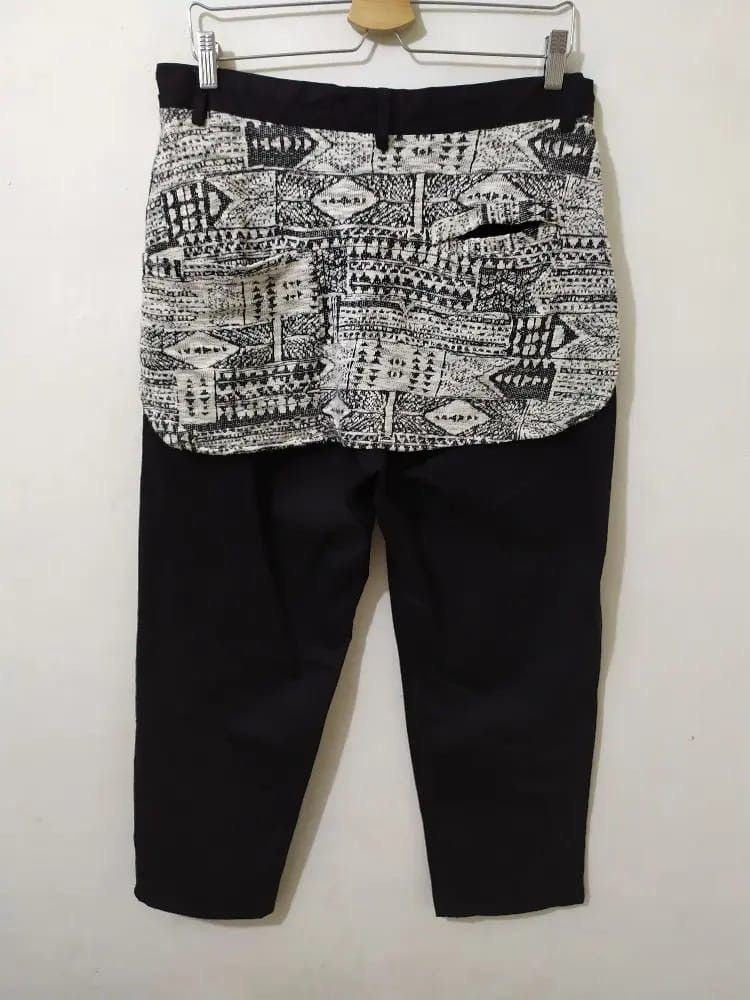 Japanese Brand yul Oriental Layered Cropped Baggy Pants Size US 32 / EU 48 - 6 Thumbnail