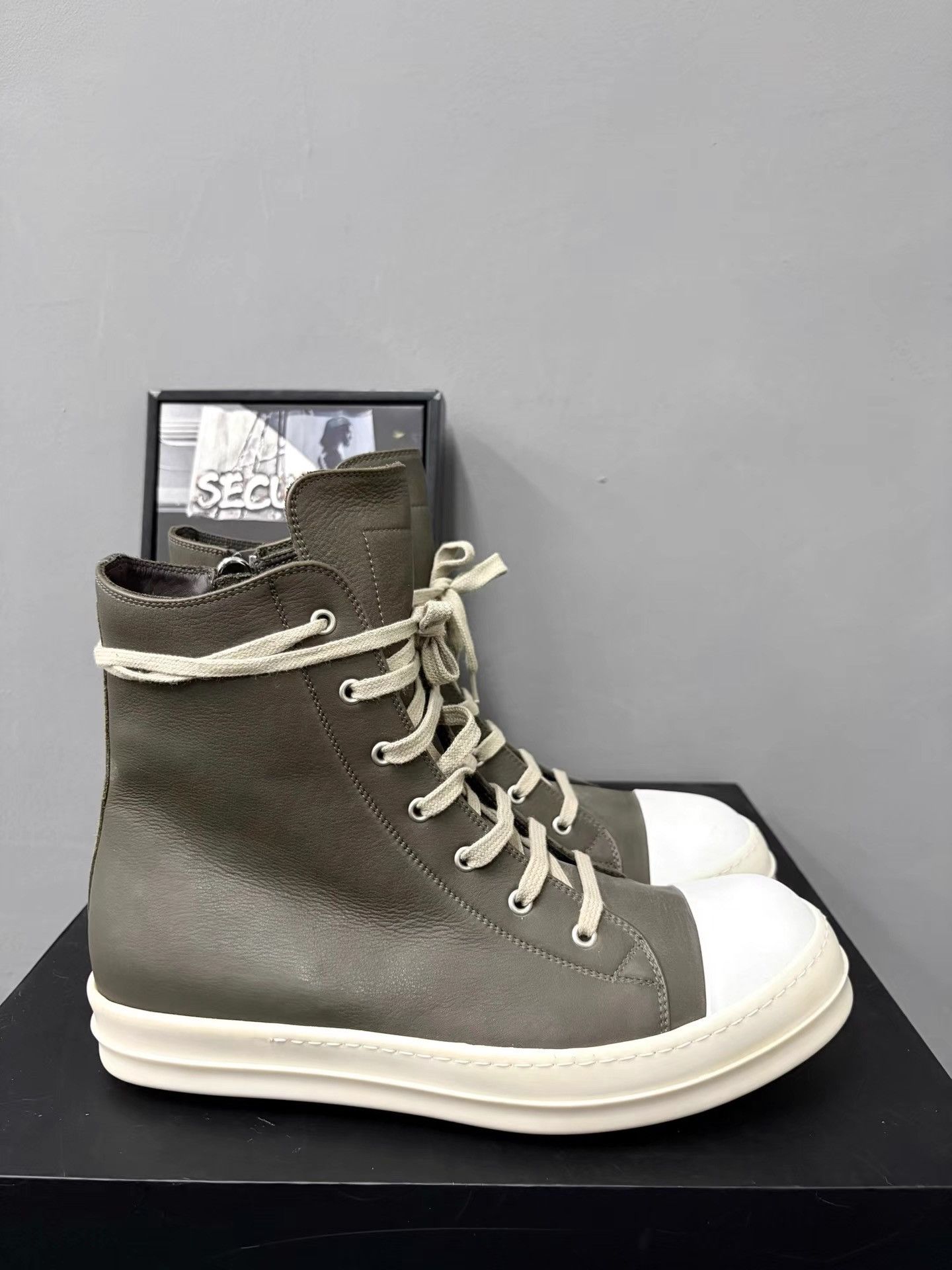 Rick Owens Rick Owens Mainline Grey Brown Ramones High-Tops K34 Size US 11 / EU 44 - 4 Thumbnail