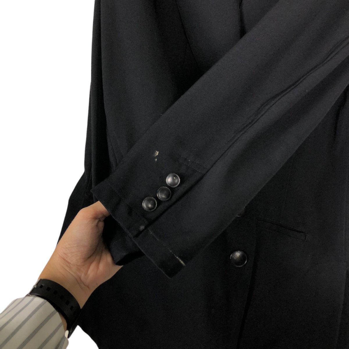 Yohji Yamamoto 🔥Rich Black Bondage Design Asymmetrical Design Cut AT Japan Size US M / EU 48-50 / 2 - 13 Thumbnail