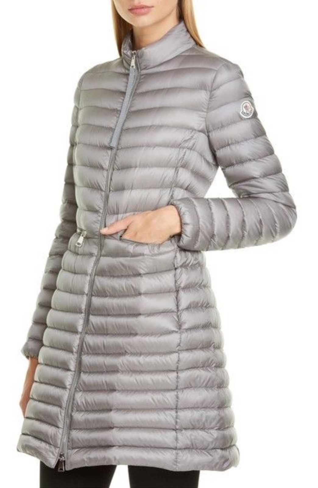 Moncler Moncler Grey Agatelon Long Puffer Jacket Size 2 / Small Size XS / US 0-2 / IT 36-38 - 22 Thumbnail