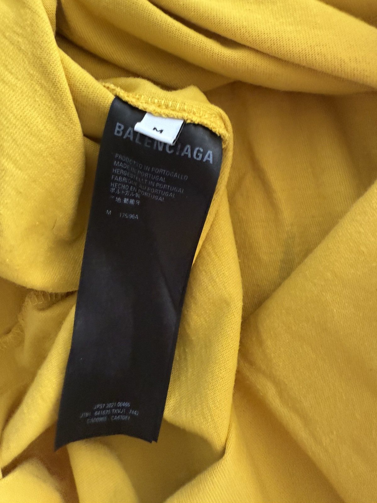 Balenciaga Balenciaga Oversized TShirt Vibrant Yellow Luxury Streetwear Size US M / EU 48-50 / 2 - 4 Thumbnail