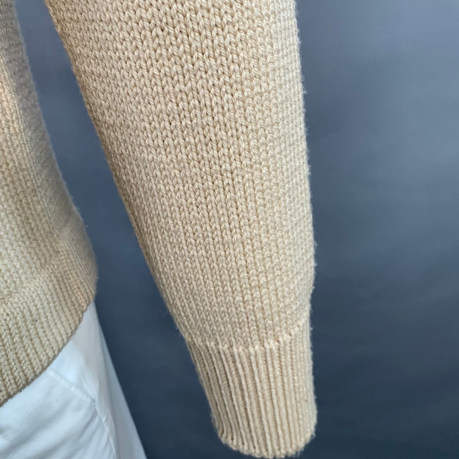 GRP GRP Size L Beige Knit Merino Wool Turtleneck Sweater Size US L / EU 52-54 / 3 - 8 Thumbnail