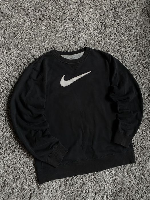 Vintage nike big online swoosh sweatshirt