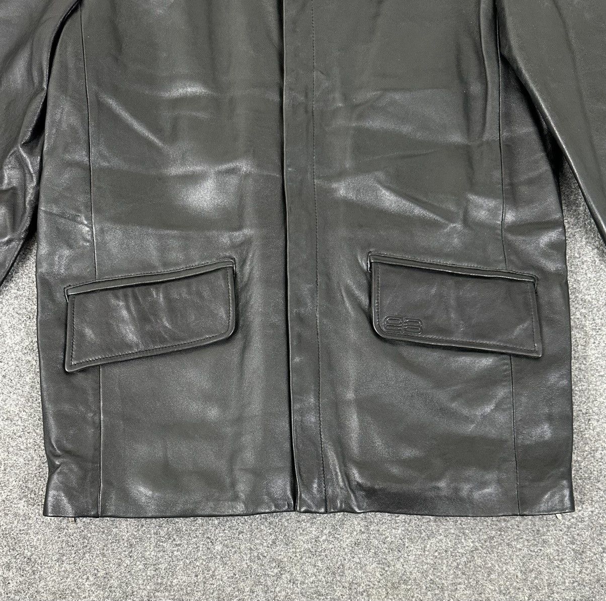 Balenciaga Balenciaga - Nicolas Ghesquiere 1997 Zip-Up Leather Jacket Size US M / EU 48-50 / 2 - 3 Thumbnail