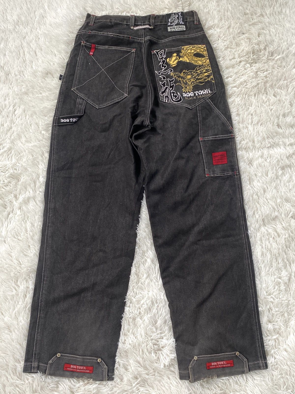 Dogtown 🔥SALE🔥 Vintage 90s Dogtown Black Dragon Baggy carpenter Size US 30 / EU 46 - 9 Thumbnail