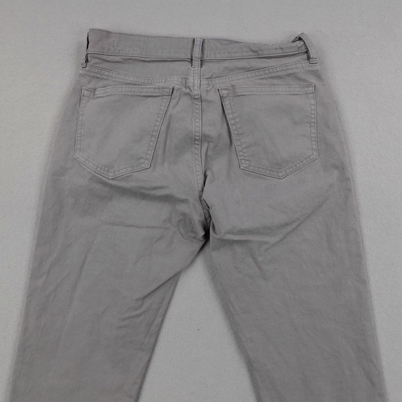 Flint And Tinder Flint And Tinder Pants Mens 28x30 Gray Chino Slim Fit 5 Pocket Straight Leg Workwear Size US 28 / EU 44 - 5 Thumbnail