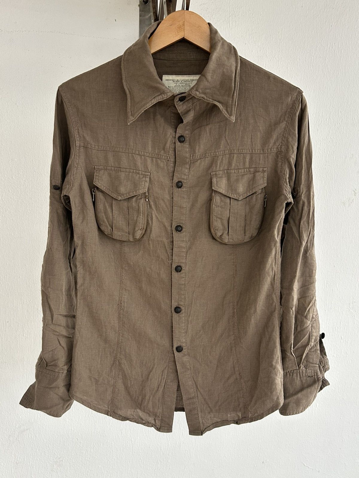 GOA GOA Japan Vintage Button Up Brown Shirt Size M / US 6-8 / IT 42-44 - 2 Thumbnail