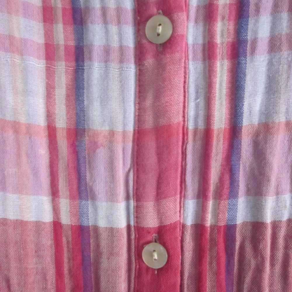 Anthropologie Anthropologie Maeve Summer Gauzy Cotton Pink Plaid Dress Siz Size S / US 4 / IT 40 - 8 Thumbnail