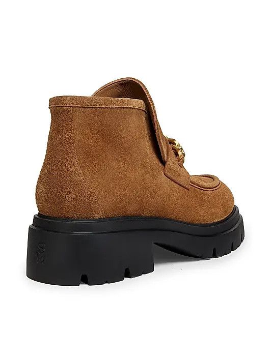 Stuart Weitzman os11x0326 Soluxe Hudson 50mm Suede Chukka Boots in Brown Size US 7 / IT 37 - 3 Thumbnail