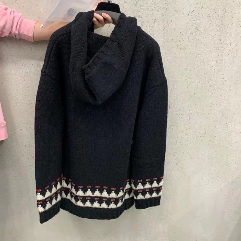 Saint Laurent Paris Saint Laurent Paris Wool Knitted Hooded Jacket Size US XS / EU 42 / 0 - 1 Thumbnail