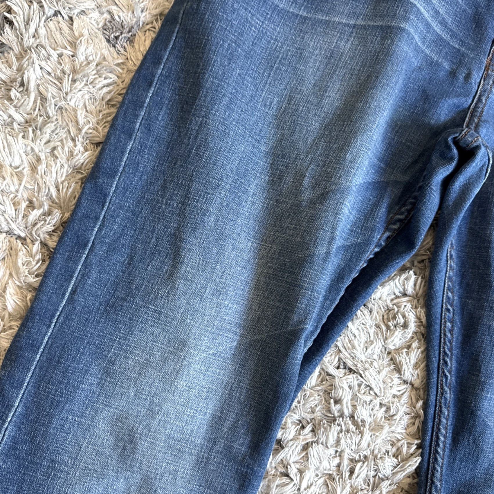 Robert Geller Robert Geller + Five Four Blue Denim Straight Stretch Fit Jeans Men 36x32 - Jeans - Blue - Men - 36x32 Size US 36 / EU 52 - 6 Thumbnail