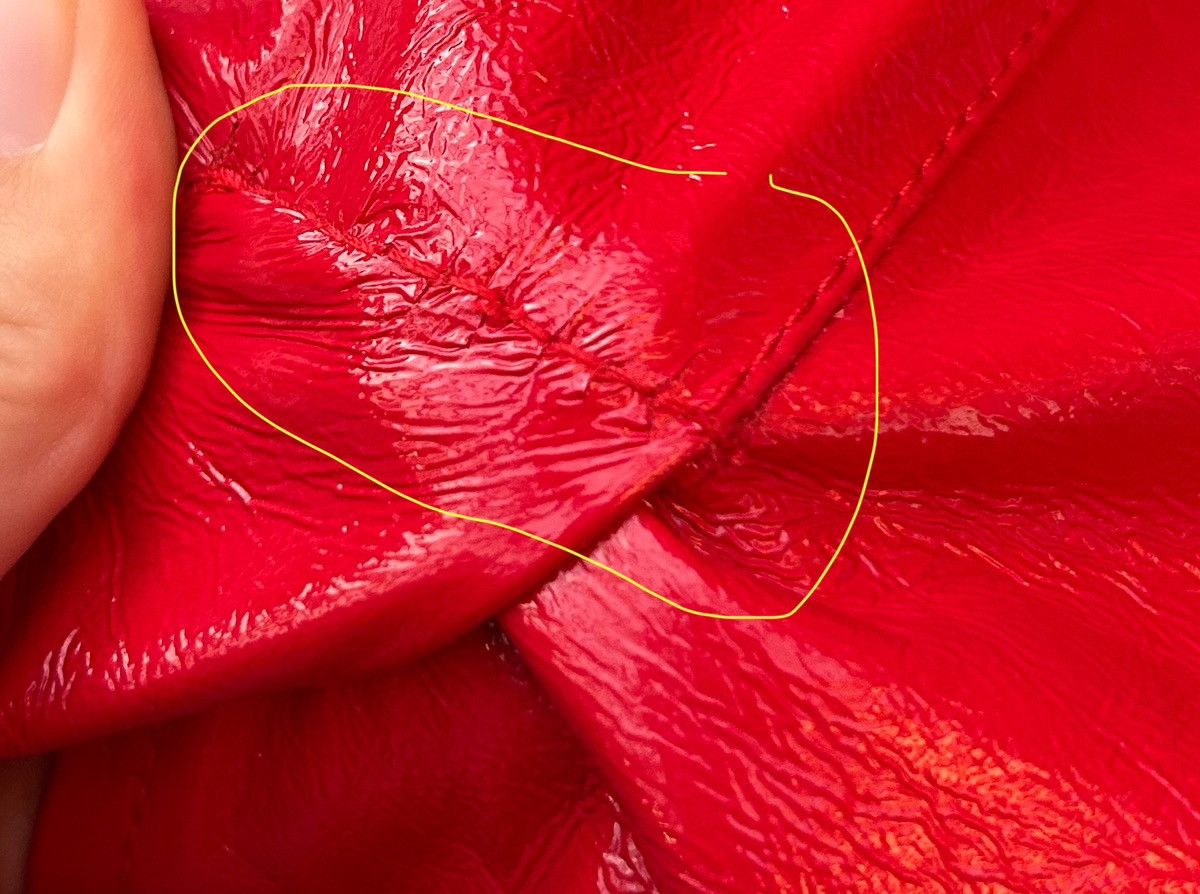Fiorucci FIORUCCI Red Vinyl Margot Skinny Skirt Size 24 Made In Italy Size 24" / US 00 / IT 34 - 10 Thumbnail