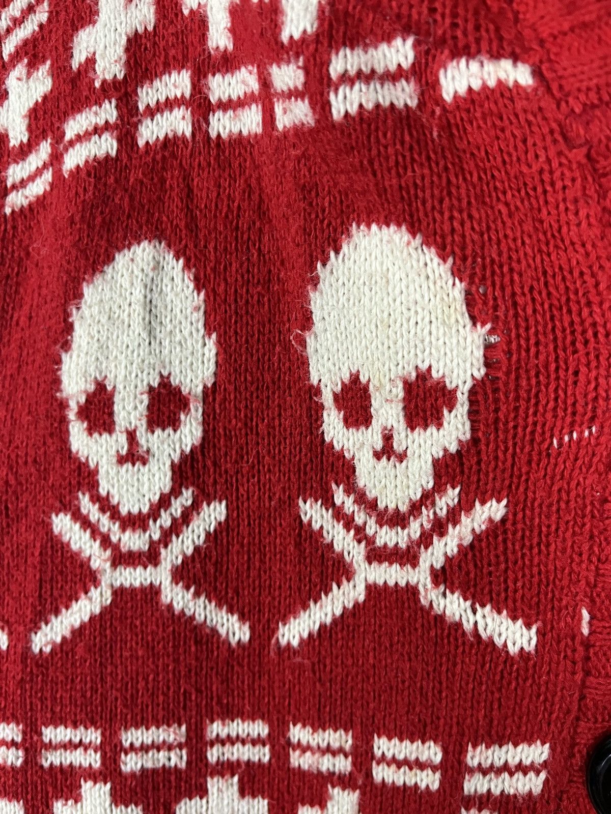 Aran Isles Knitwear × Seditionaries Skull Knit Cardigan Hoodie Sweater Size US M / EU 48-50 / 2 - 8 Thumbnail