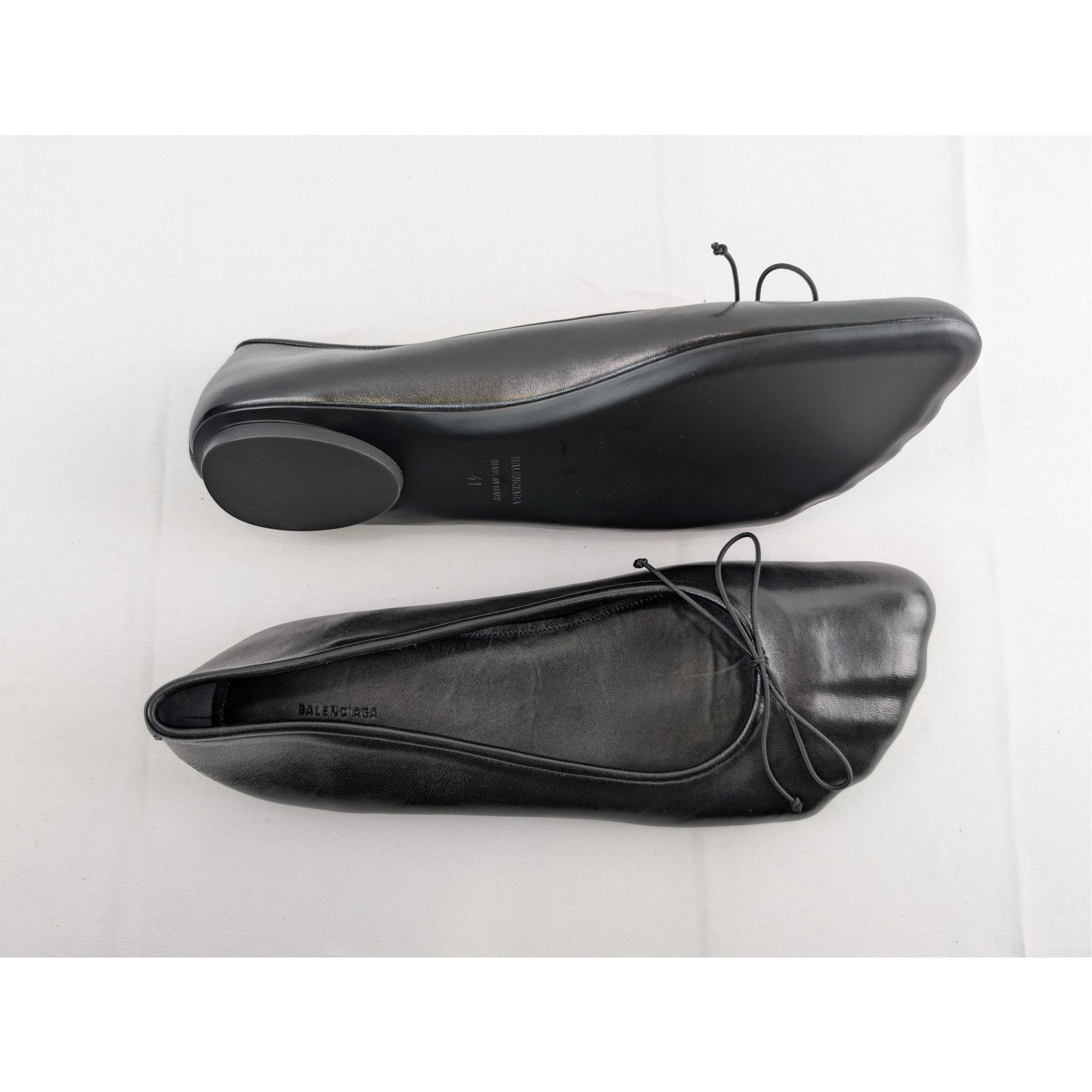 o1rshd1 Shiny Soft Sheepskin Anatomic Ballerina Boots Black