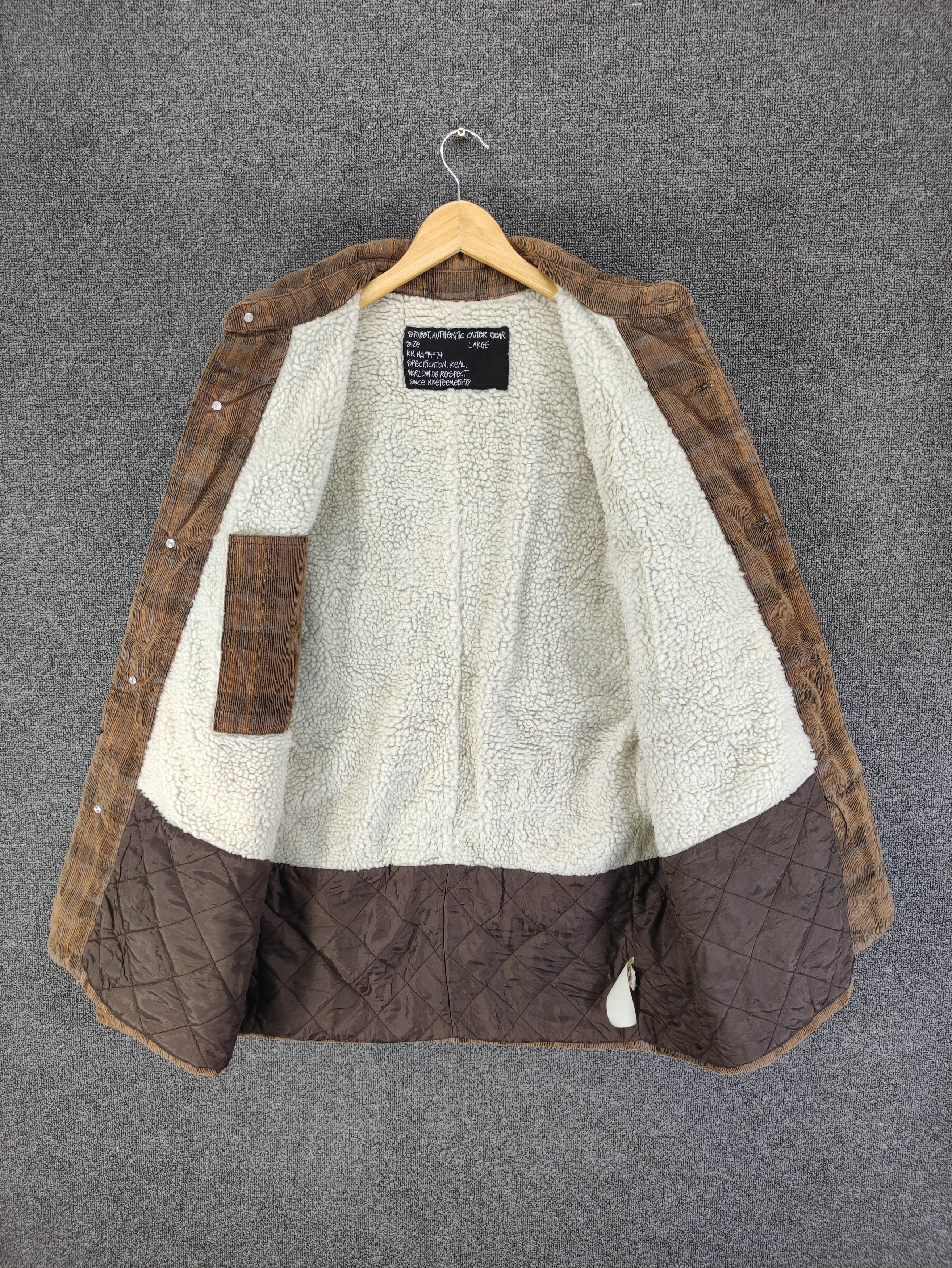 Stussy Vintage Stussy Corduroy Jacket Lining Sherpa Size US M / EU 48-50 / 2 - 5 Thumbnail