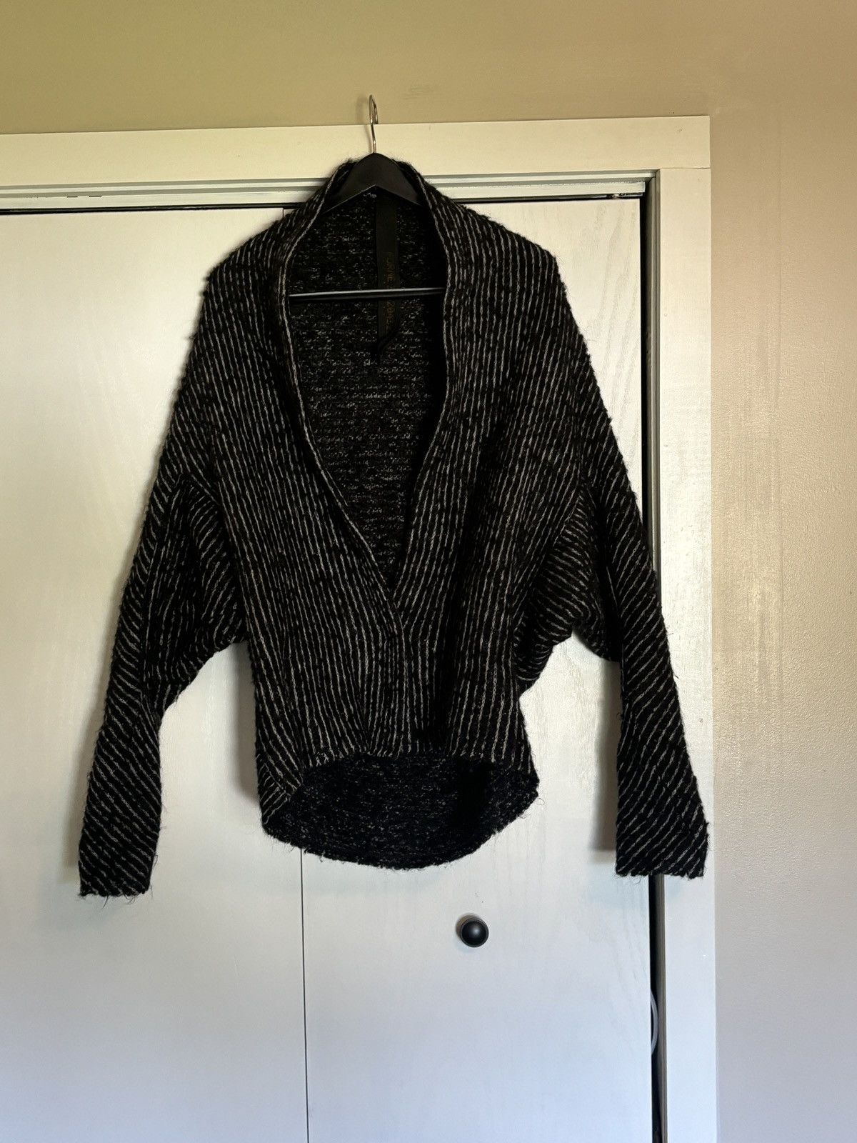 Forme D'Expression Alpaca Wool Striped Cardigan Size US M / EU 48-50 / 2 - 3 Thumbnail