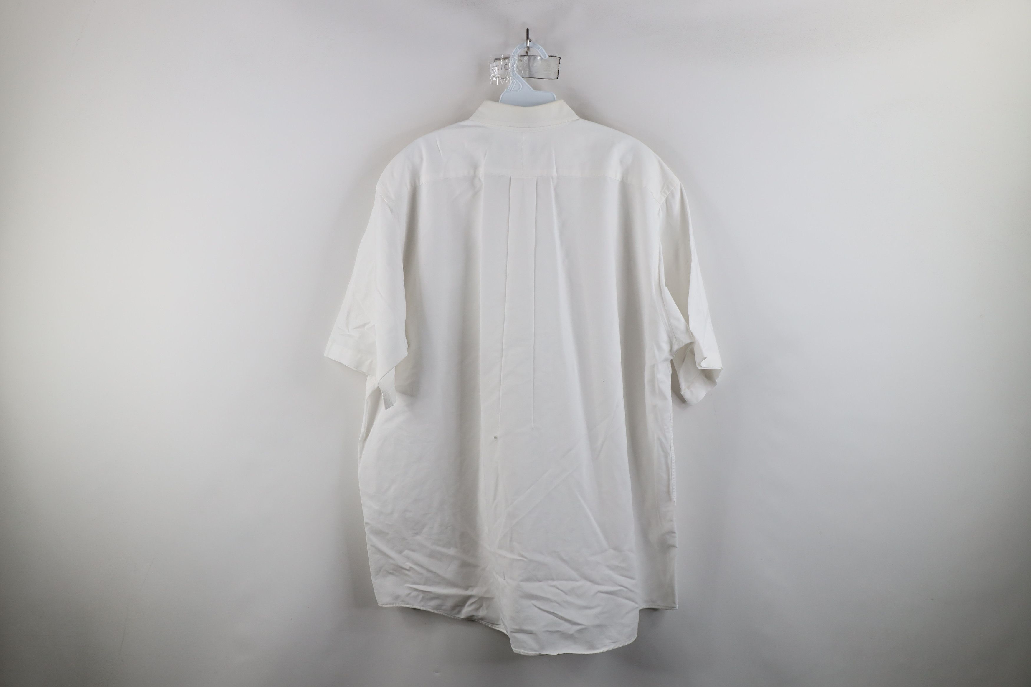 L.L. Bean × Vintage Vintage 90s LL Bean Short Sleeve Collared Button Shirt White Size US M / EU 48-50 / 2 - 13 Thumbnail