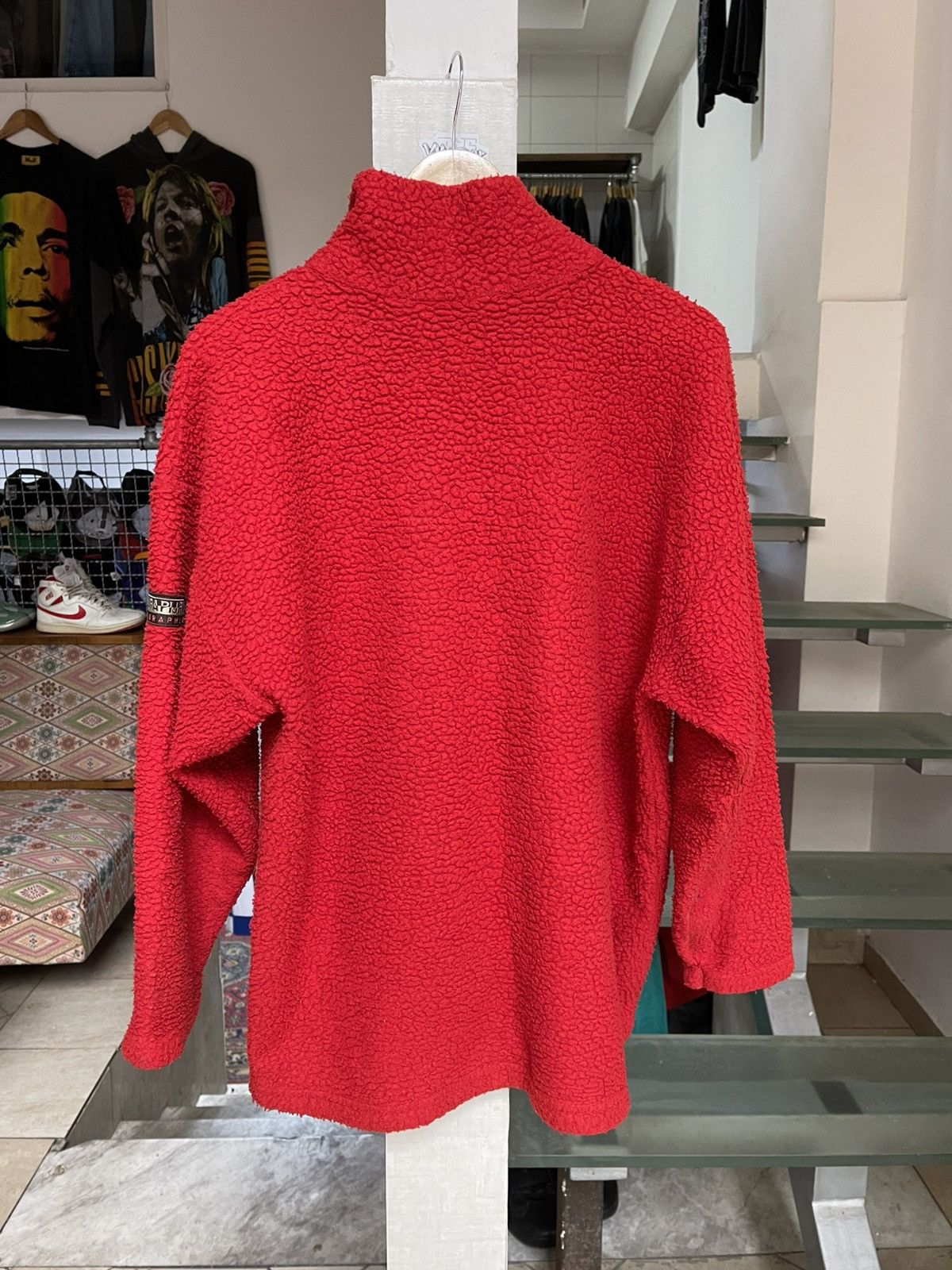 Napapijri × Vintage Vintage Napapijri Distressed Sherpa Fleece Size US L / EU 52-54 / 3 - 2 Thumbnail