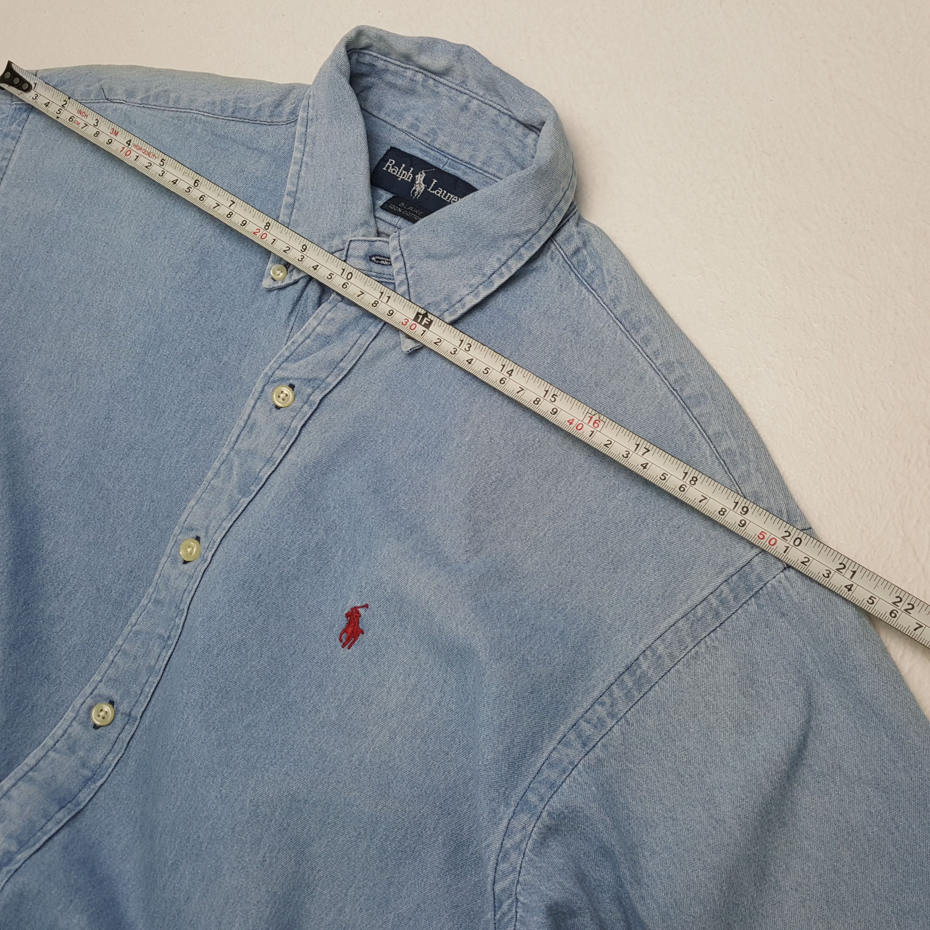 Vintage POLO by RALPH LAUREN Fashion Brand Denim Shirts